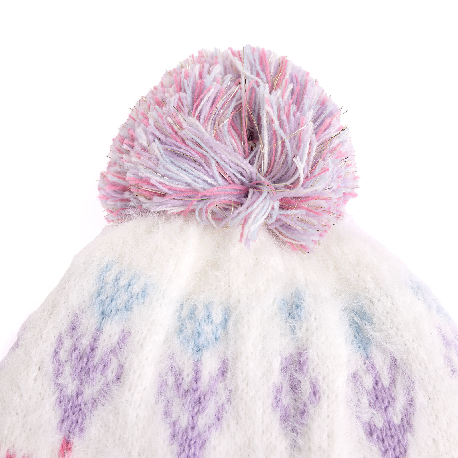 İçi Polarlı Desenli Triko Kız Bere Kız Bebek