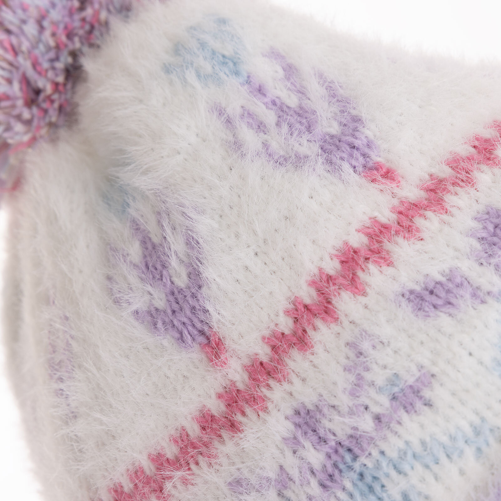 İçi Polarlı Desenli Triko Kız Bere Kız Bebek