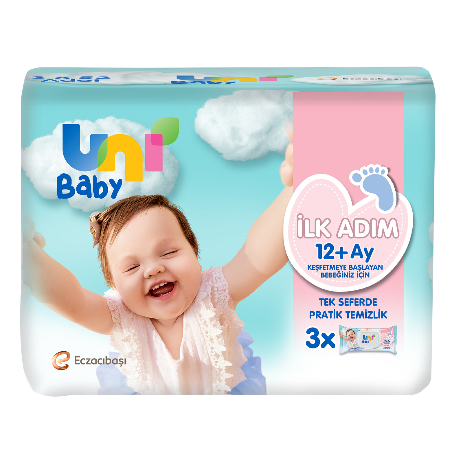 İlk Adım Islak Mendil 3x52 Adet