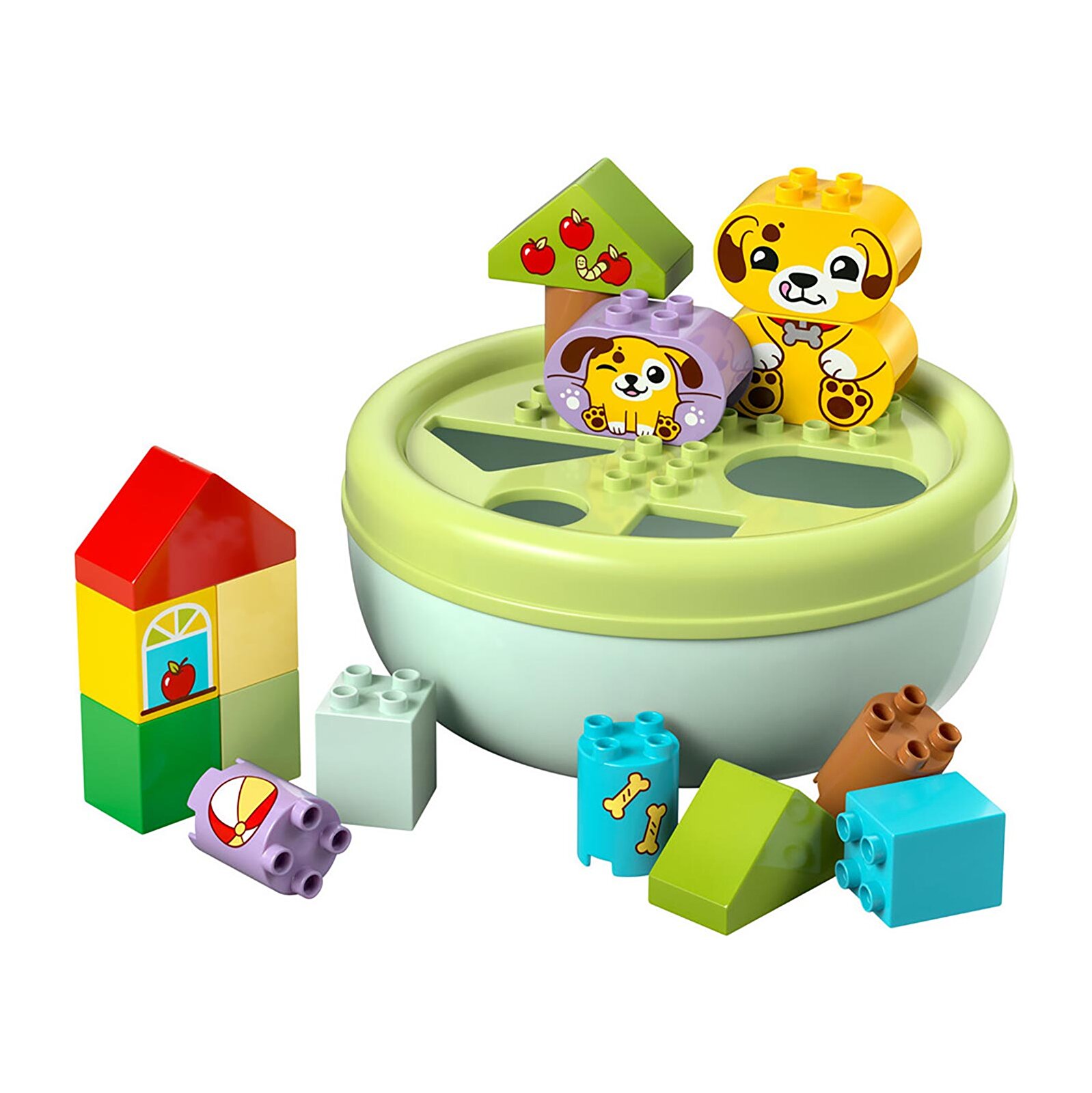 İlk Şekil Ayırıcı: Köpek Evi Küçük Çocuklar için Eğitici Oyuncak 10441