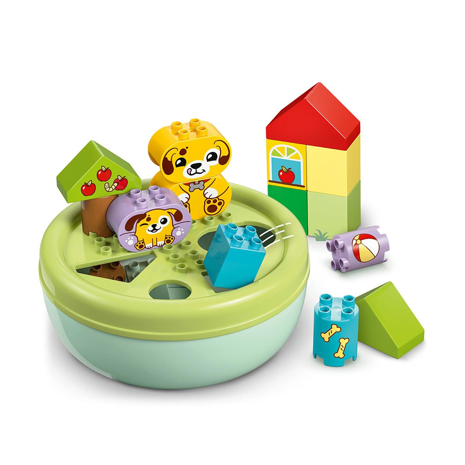 İlk Şekil Ayırıcı: Köpek Evi Küçük Çocuklar için Eğitici Oyuncak 10441