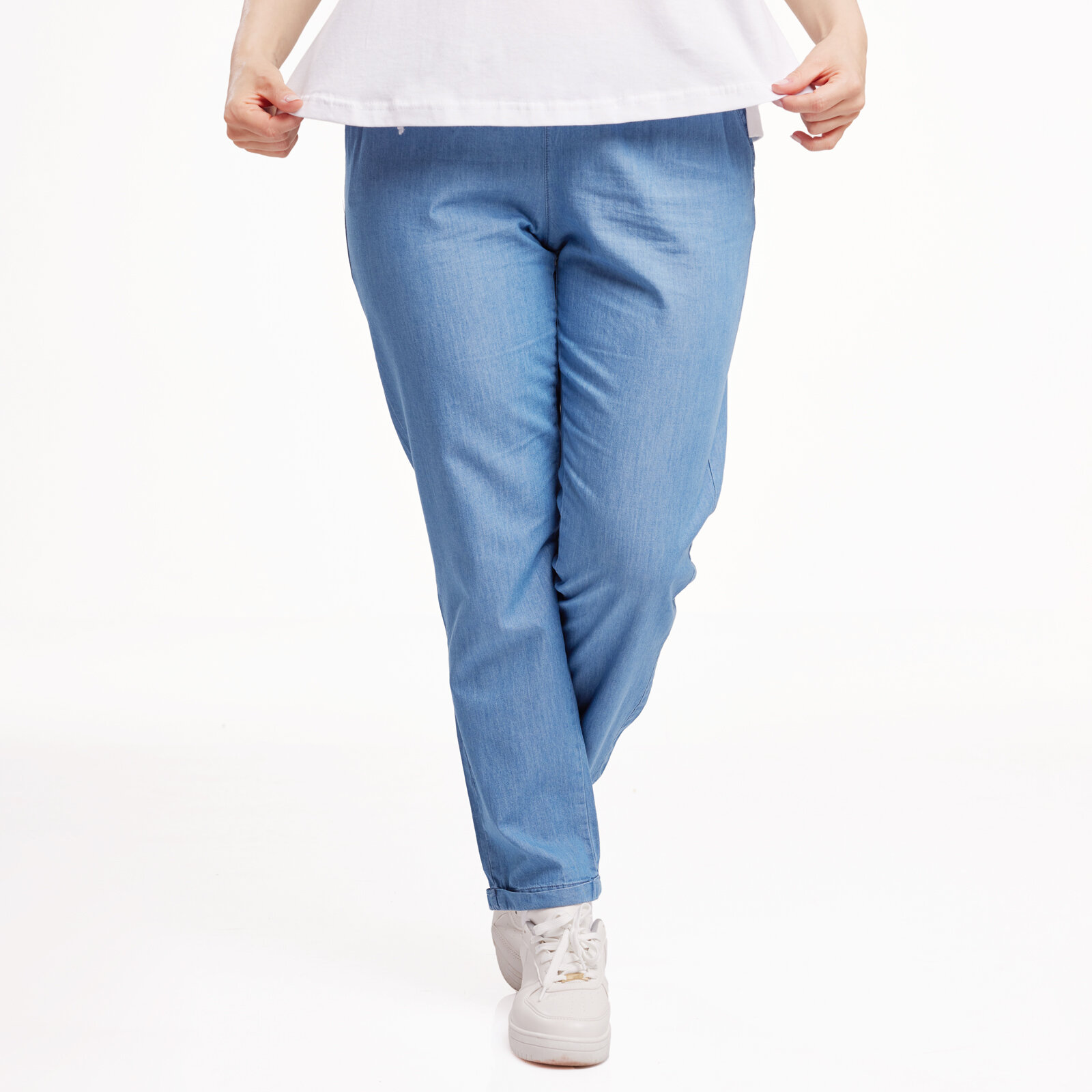 Anne Hamile İnce Denim Pantolon Mavi