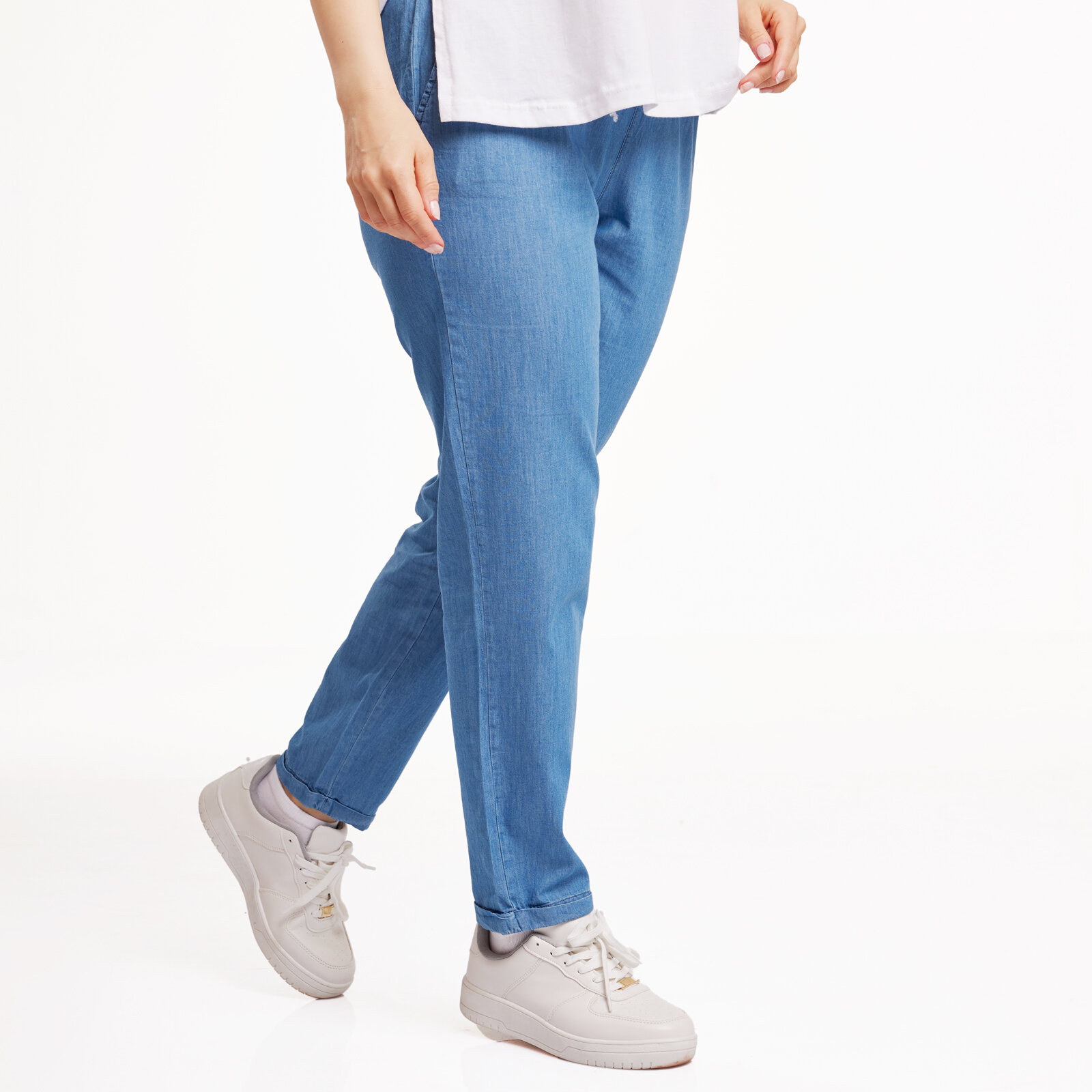 Anne Hamile İnce Denim Pantolon Mavi