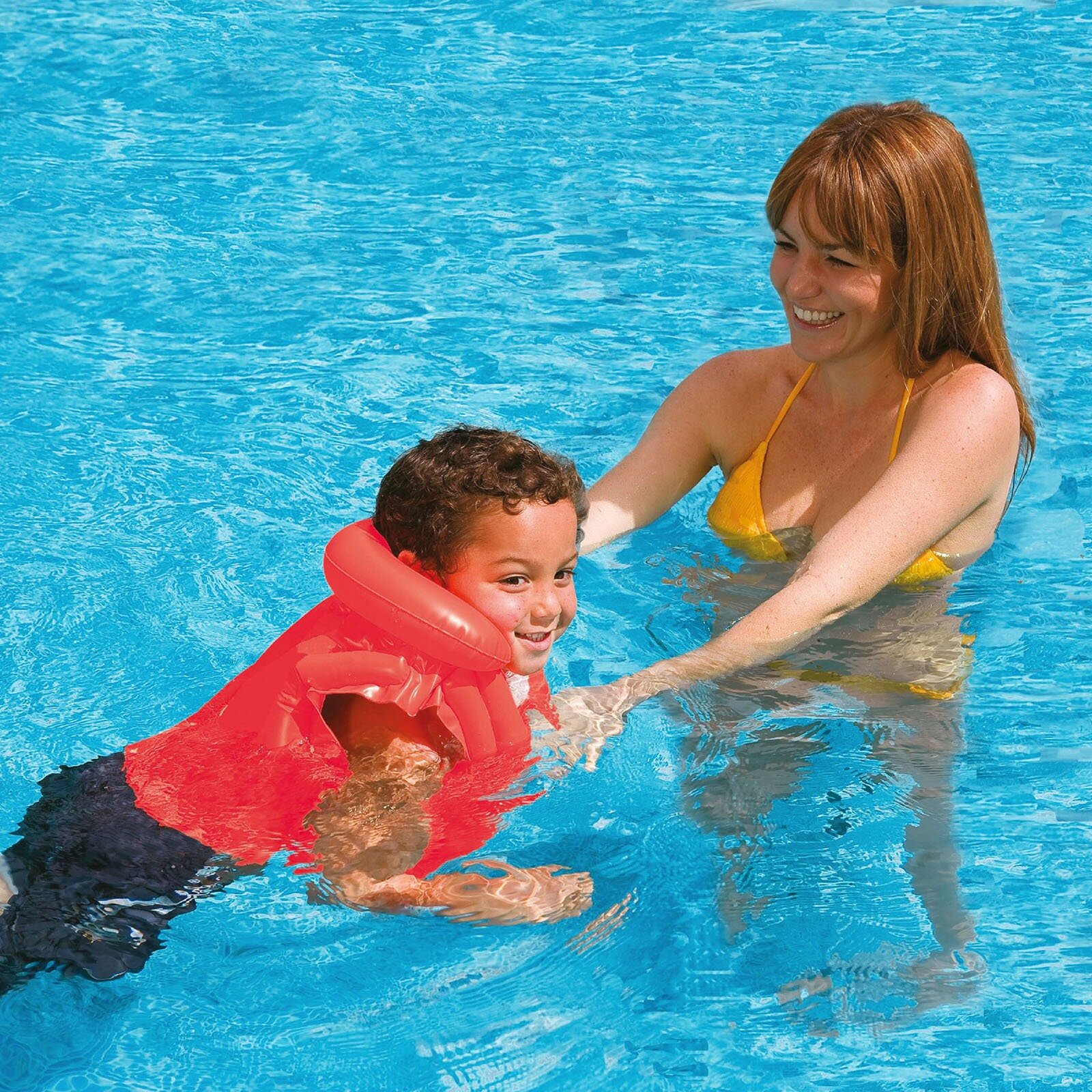 İntex IY58671 Yakalı Kırmızı Yelek 50x47 cm İntex IY58671 Yakalı Kırmızı Yelek 50x47 cm