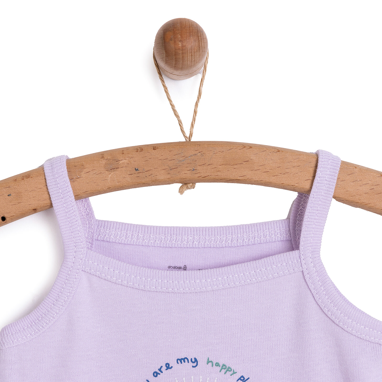 İp Askılı Body Parça Baskı-Askı Kız Bebek