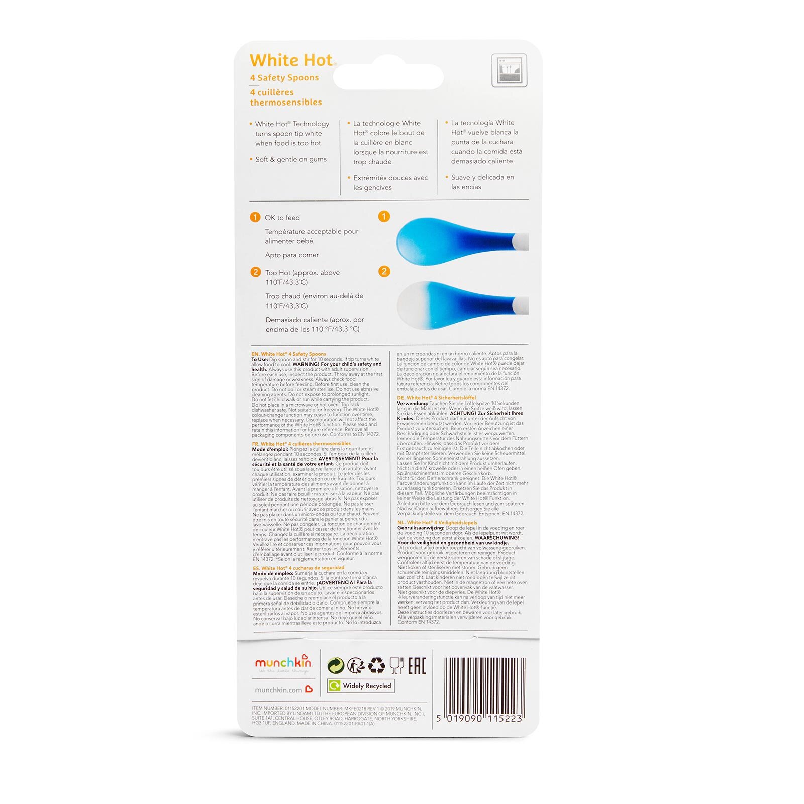 Isı Korumalı Bebek Kaşıkları,Renkli, 4ay+ (4 adet) Isı Korumalı Bebek Kaşıkları,Renkli, 4ay+ (4 adet)