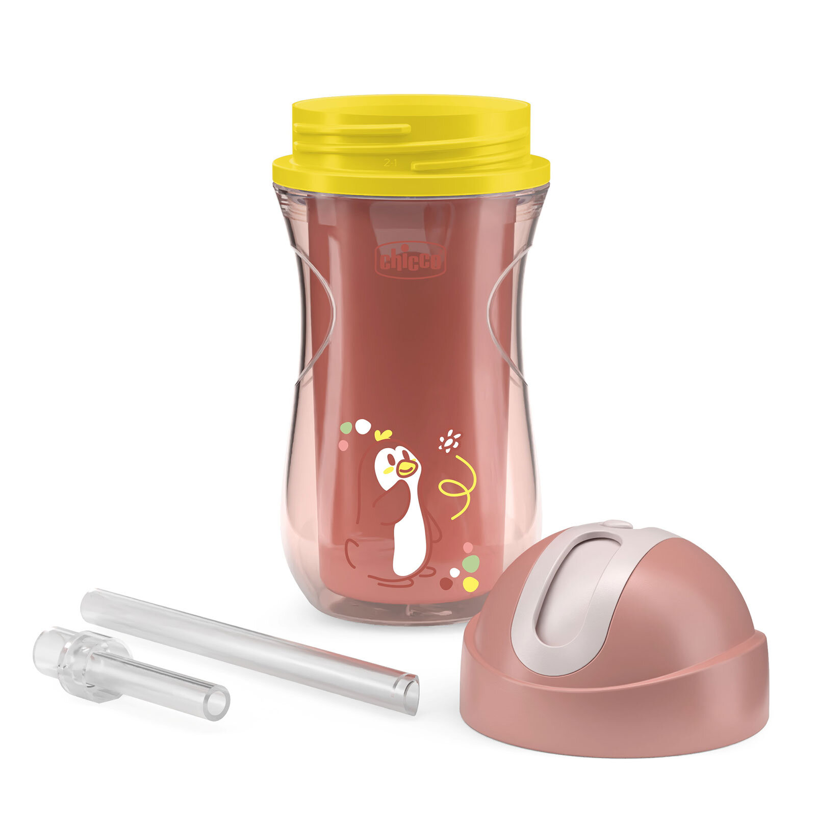 Isı Yalıtımlı Pipetli Su Matarası 14+ Ay 266 ml Kız