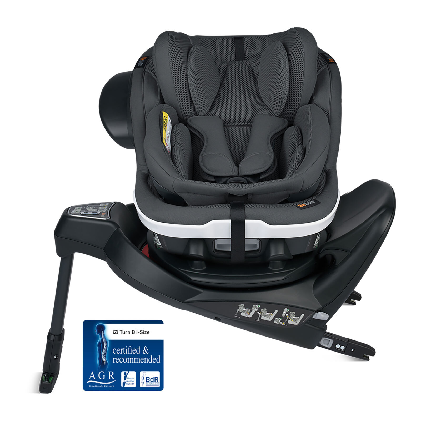 Izi  Turn B I-size Anthracite Mesh  0-18kg Oto Koltuğu