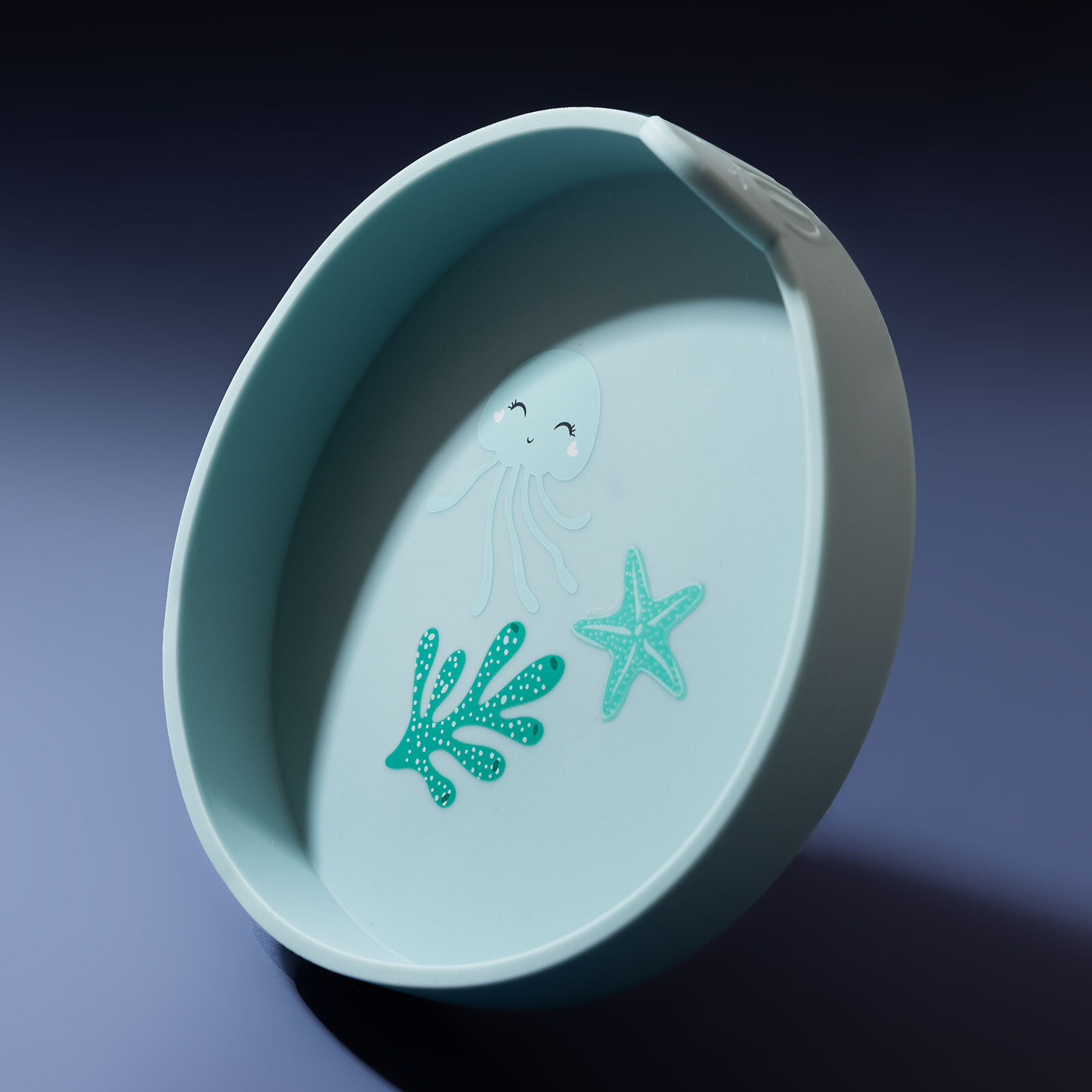 Jelly Melly Silikon Mama Tabağı Bluish