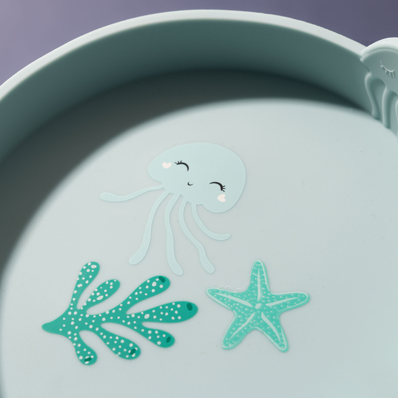 Jelly Melly Silikon Mama Tabağı Bluish