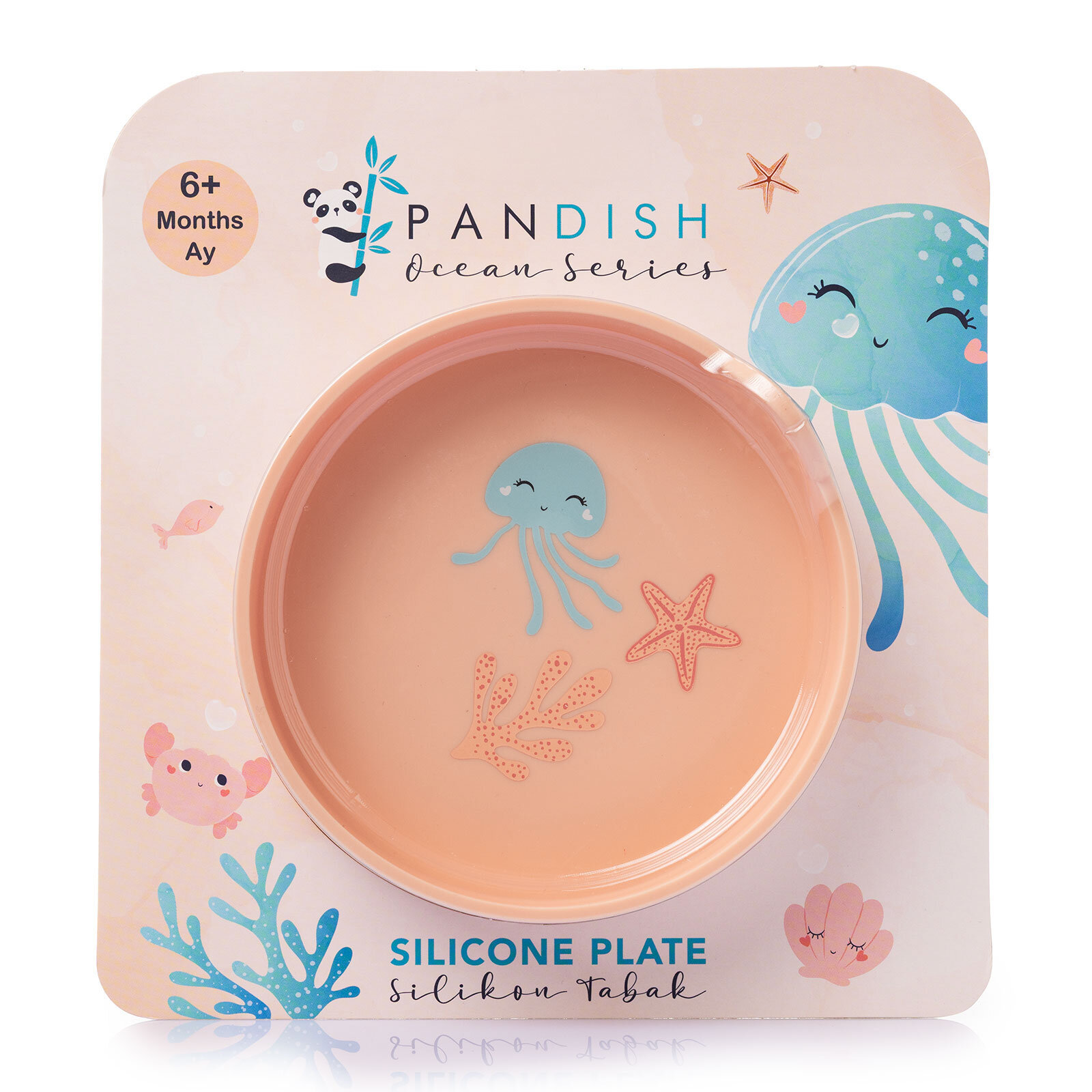 Jelly Melly Silikon Mama Tabağı Pinky Jelly Melly Silikon Mama Tabağı Pinky