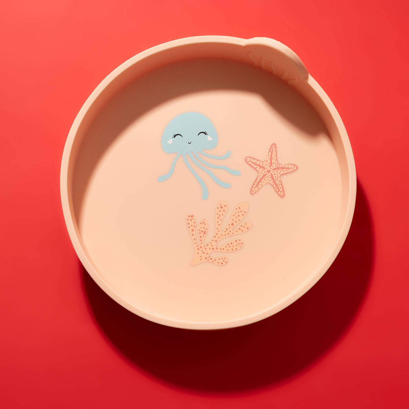 Jelly Melly Silikon Mama Tabağı Pinky