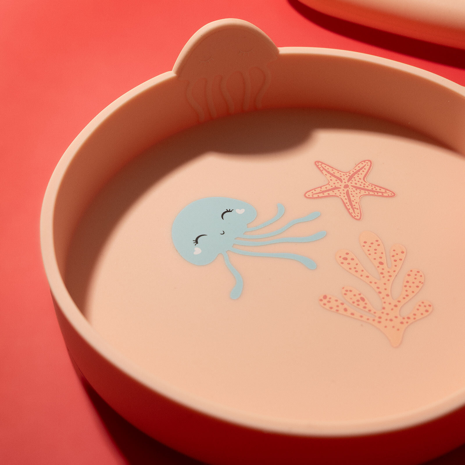 Jelly Melly Silikon Mama Tabağı Pinky