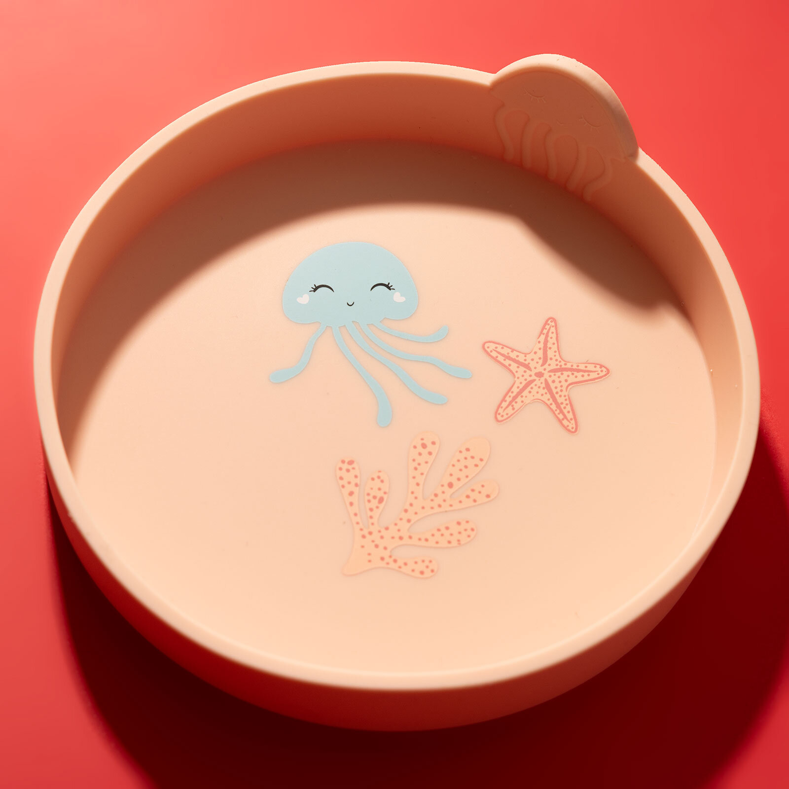 Jelly Melly Silikon Mama Tabağı Pinky