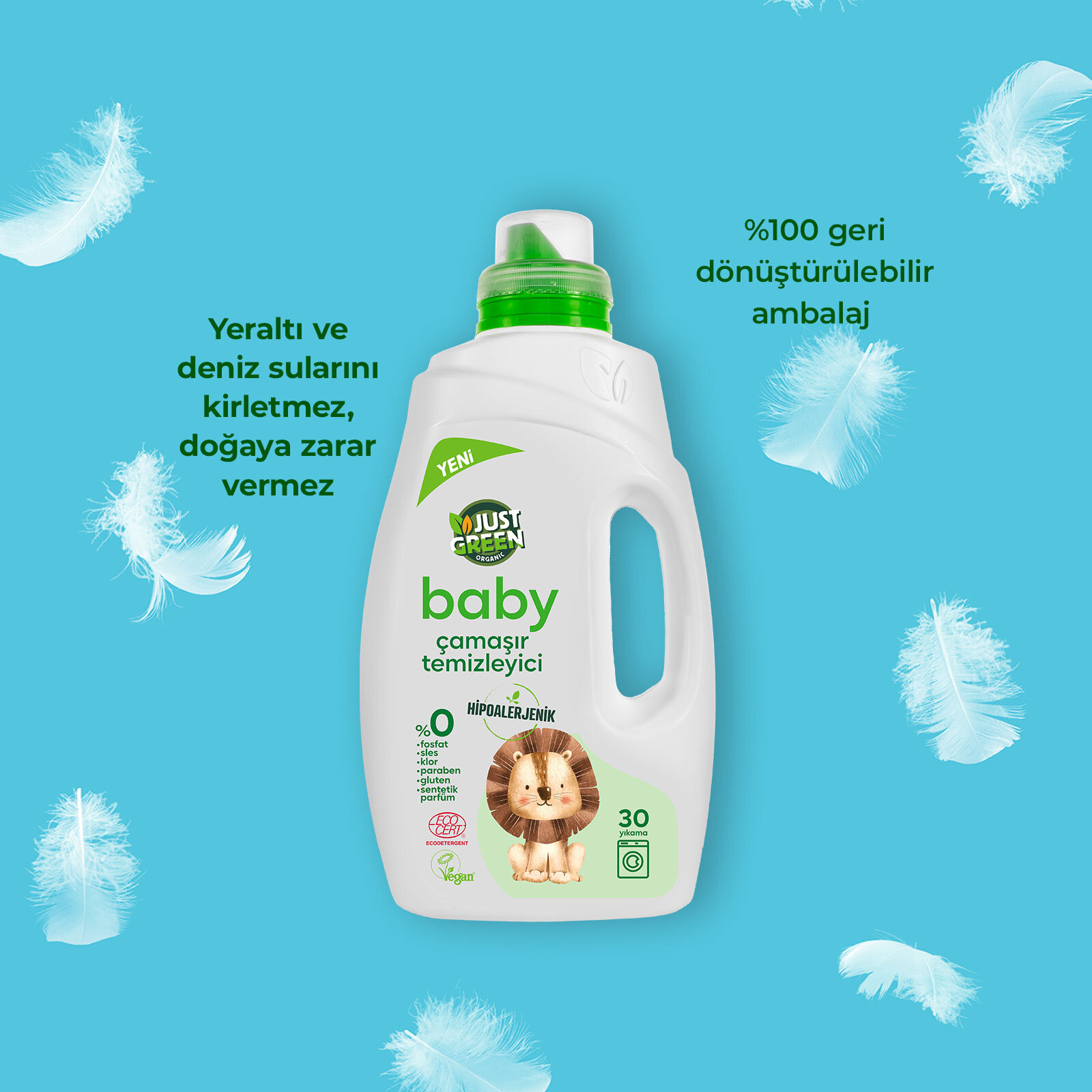 Just Green Çamaşır Temizleyici 1500 ml