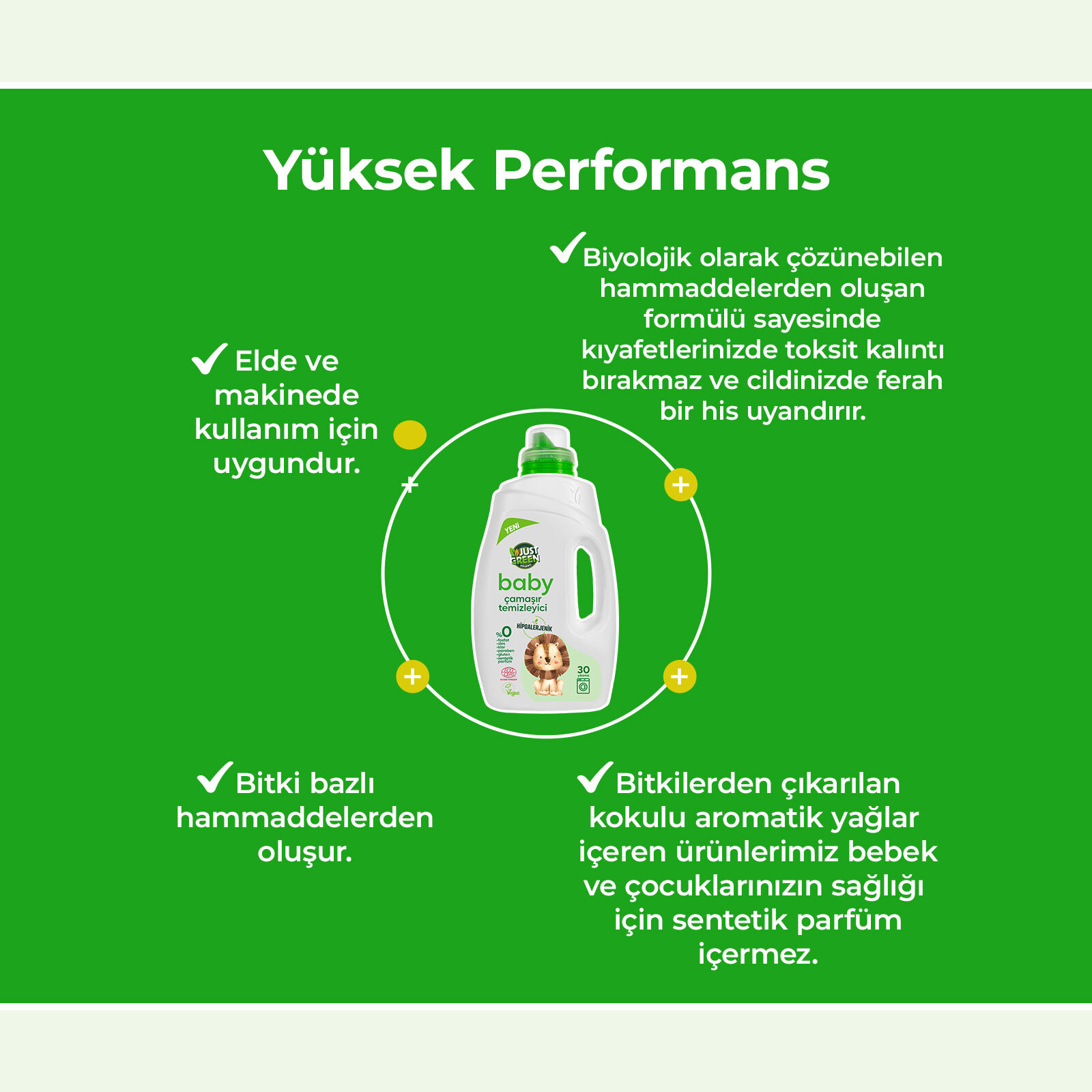 Just Green Çamaşır Temizleyici 1500 ml