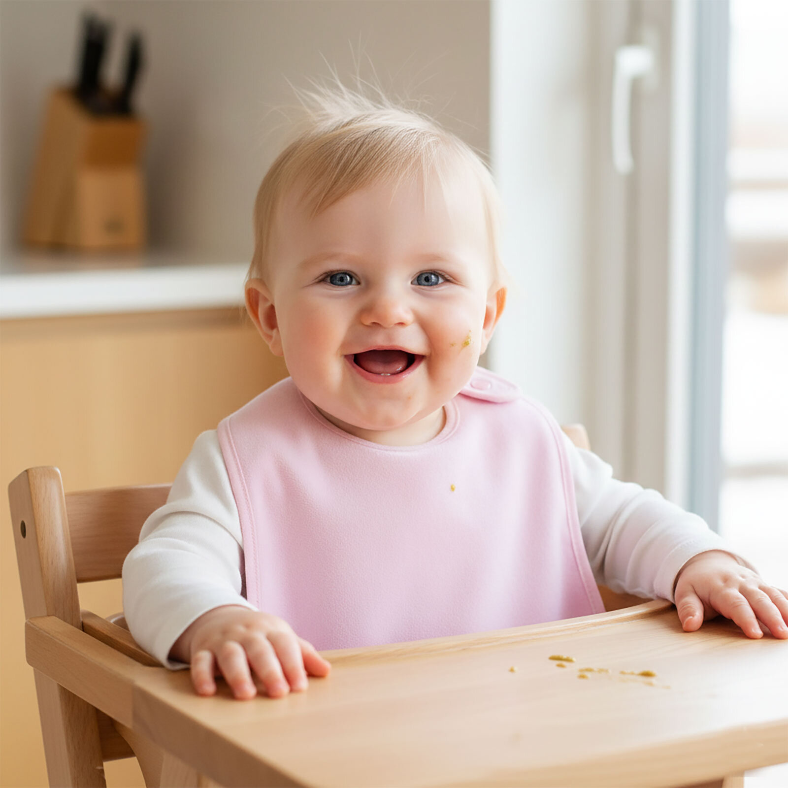 Kadife Mama Önlük - Pembe