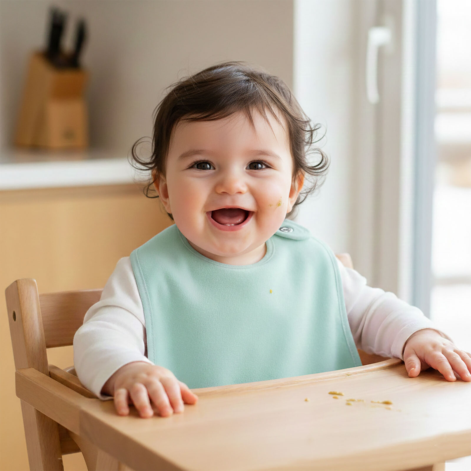 Kadife Mama Önlük - Yeşil