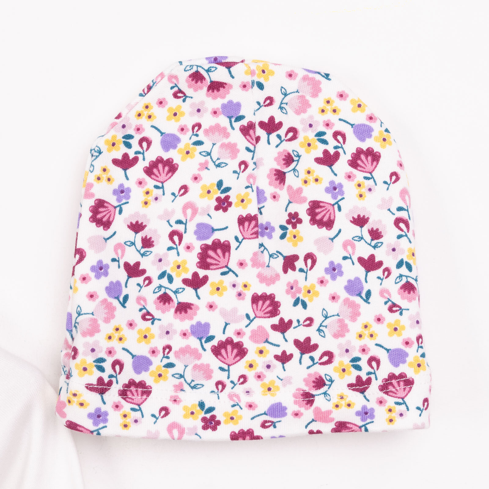 Kalp Baskılı Yenidoğan Kız Body-Patikli Alt-Şapka Kız Bebek