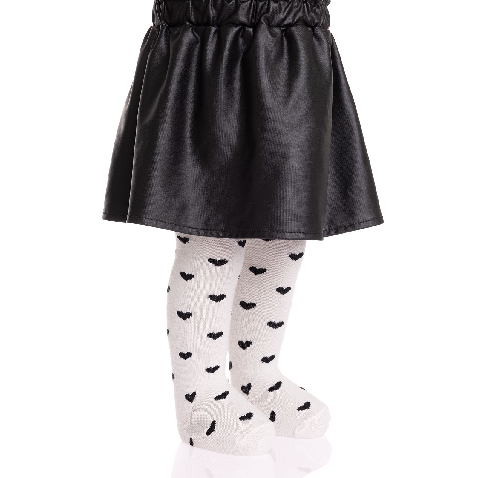 Kalp Desenli Külotlu Çorap Kız Bebek Kalp Desenli Külotlu Çorap Kız Bebek