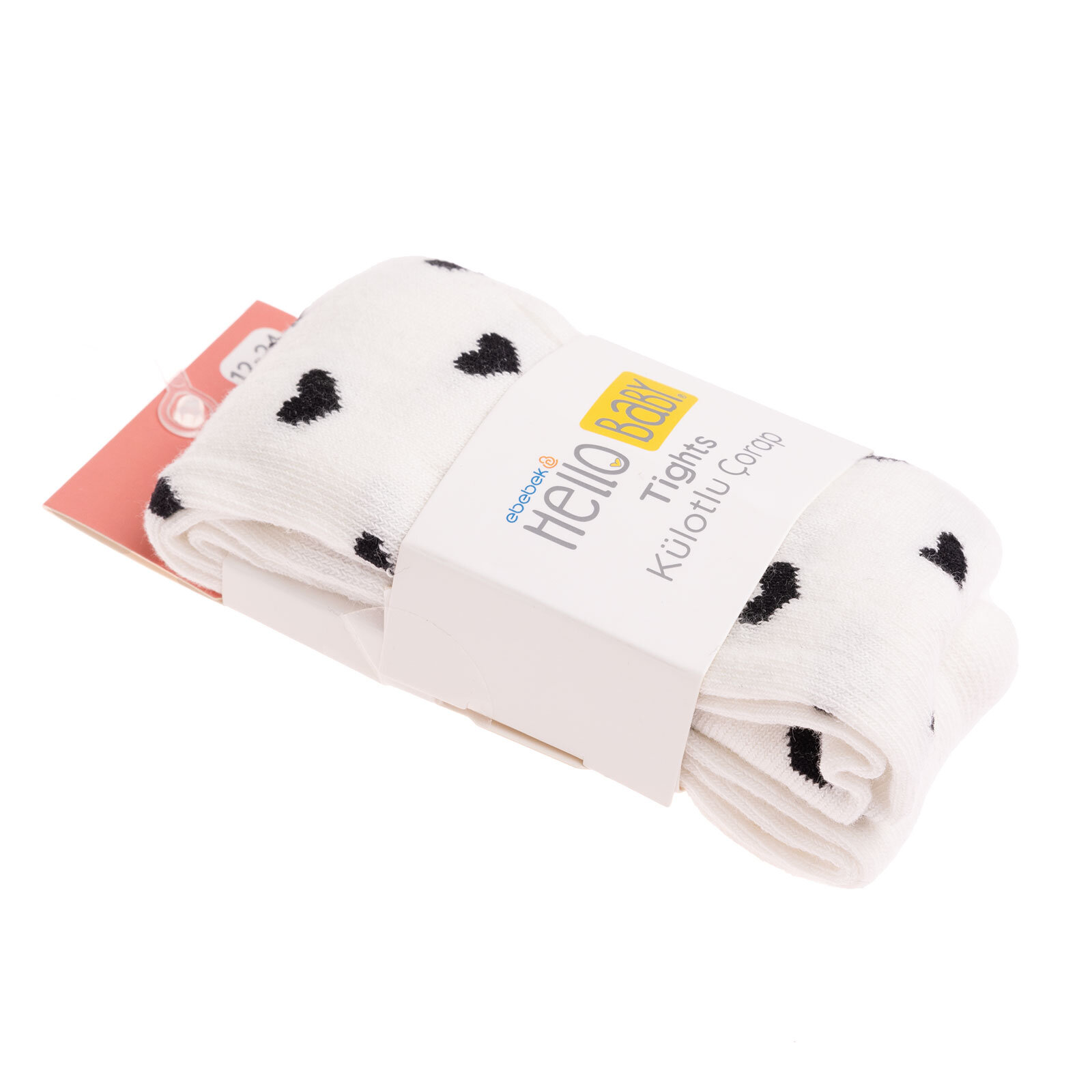 Kalp Desenli Külotlu Çorap Kız Bebek Kalp Desenli Külotlu Çorap Kız Bebek