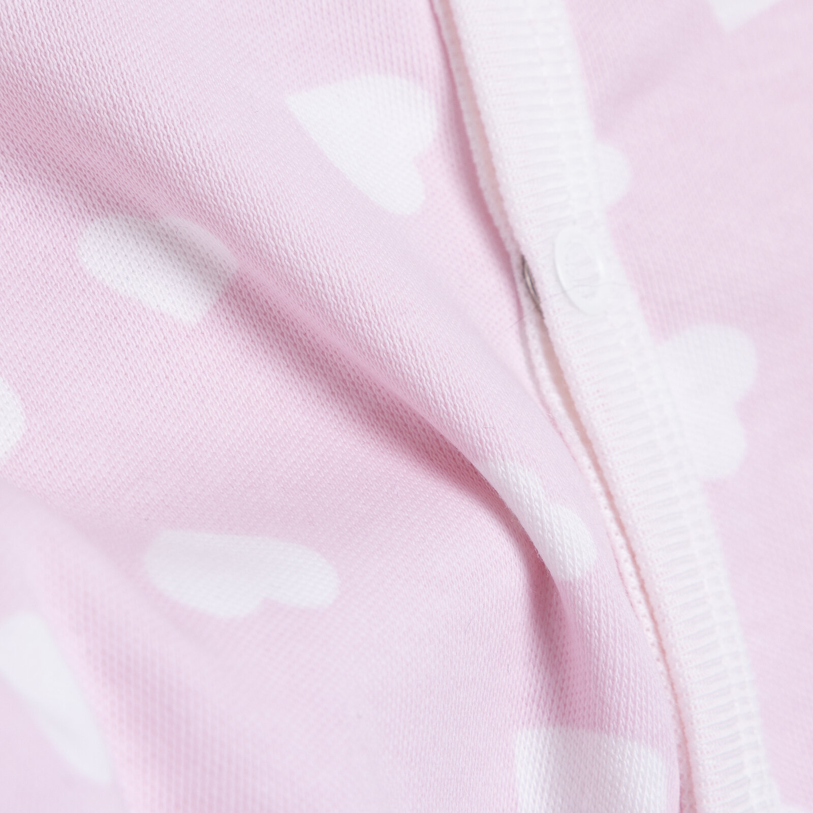 Kalp Desenli Yenidoğan Tulum-Şapka Kız Bebek