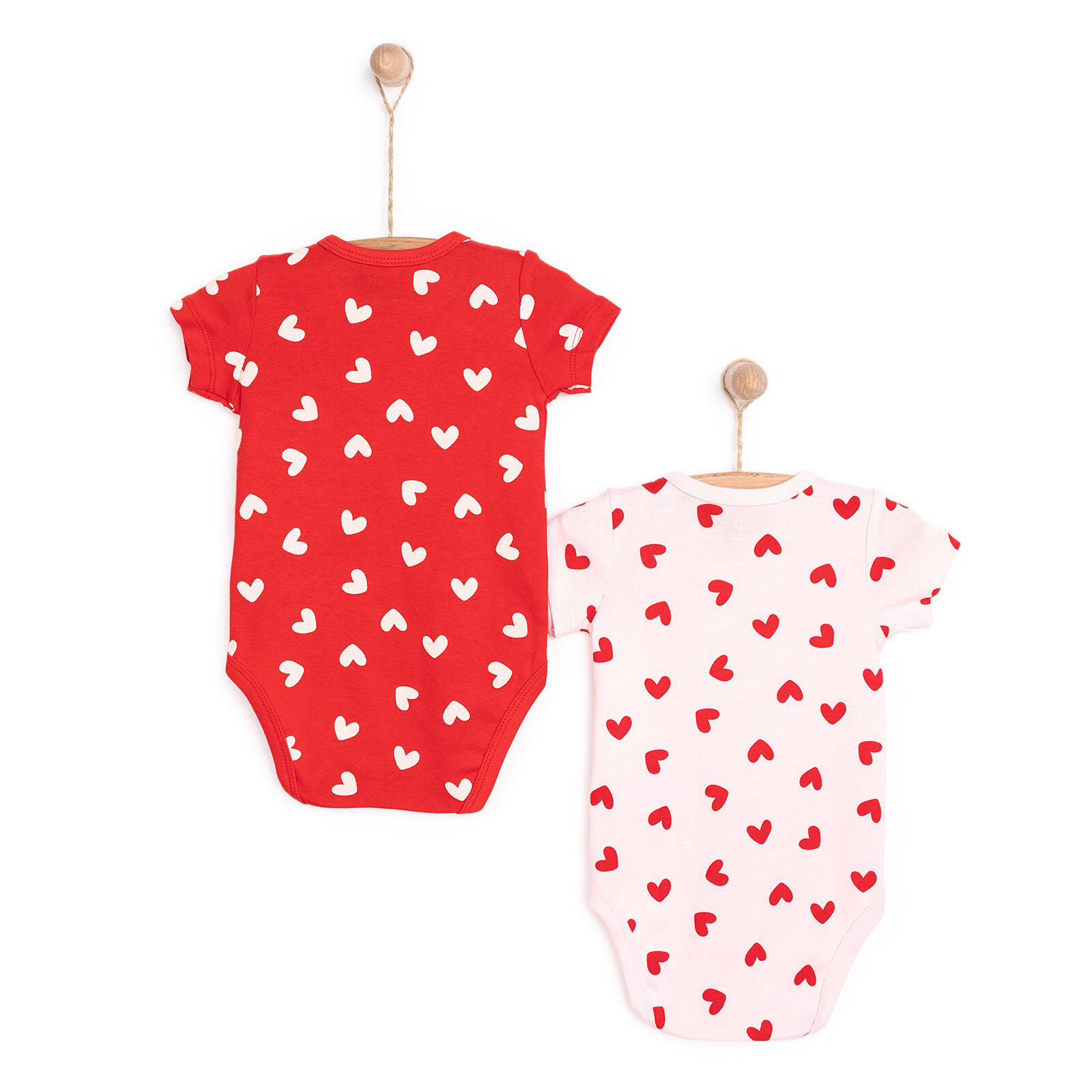 Kalpli 2'li Kısa Kol Body