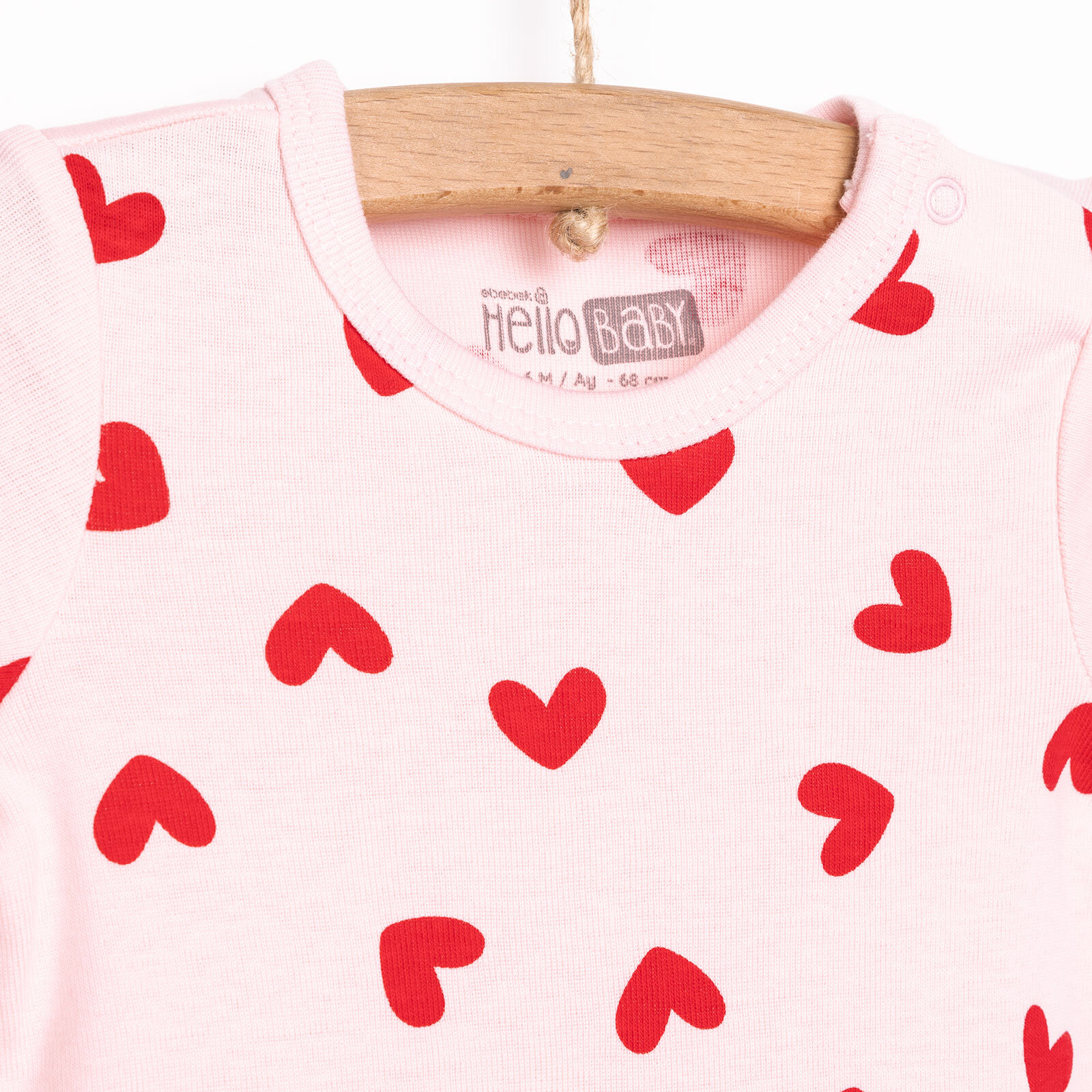 Kalpli 2'li Kısa Kol Body