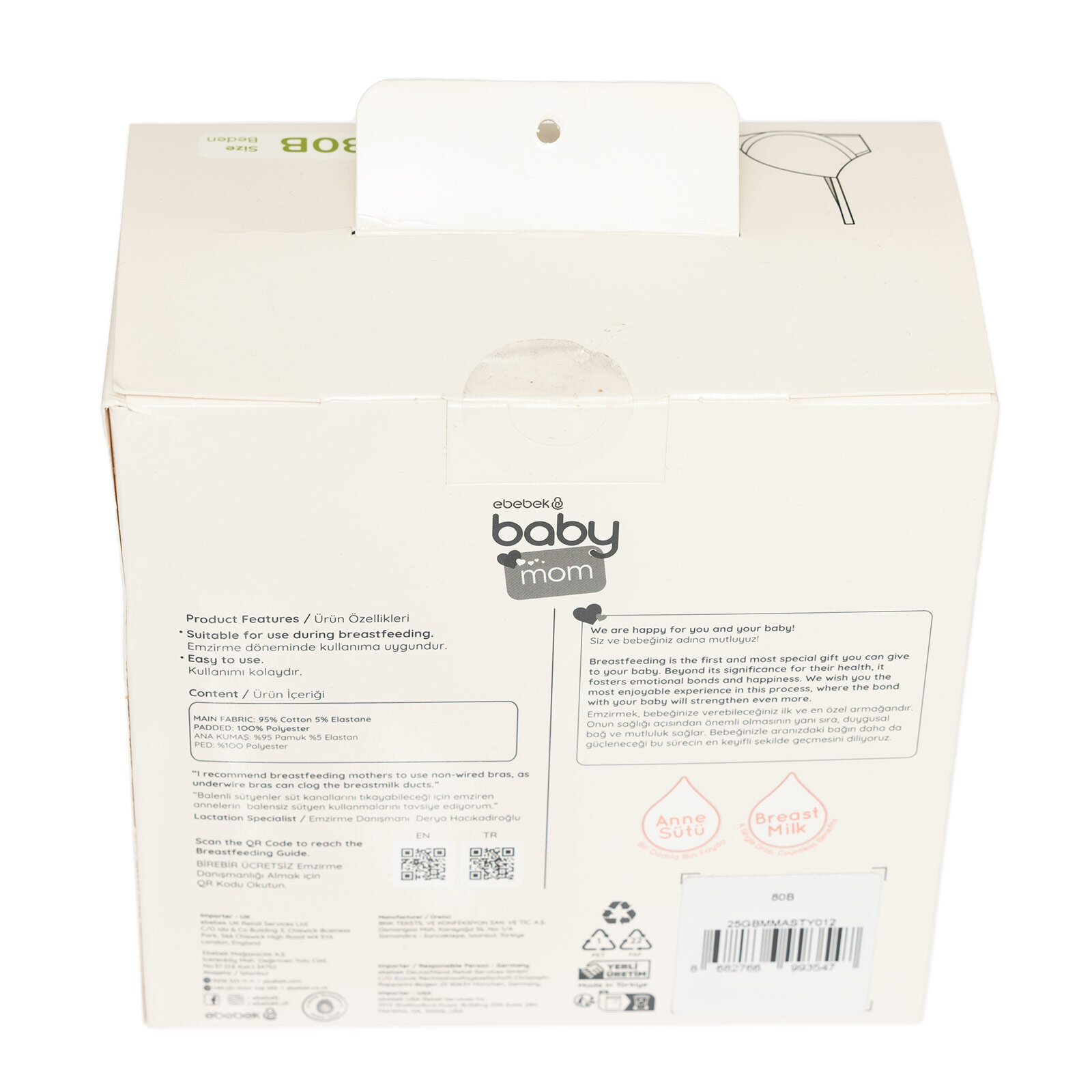 Kaplı Emzirme Sütyeni Anne Giyim