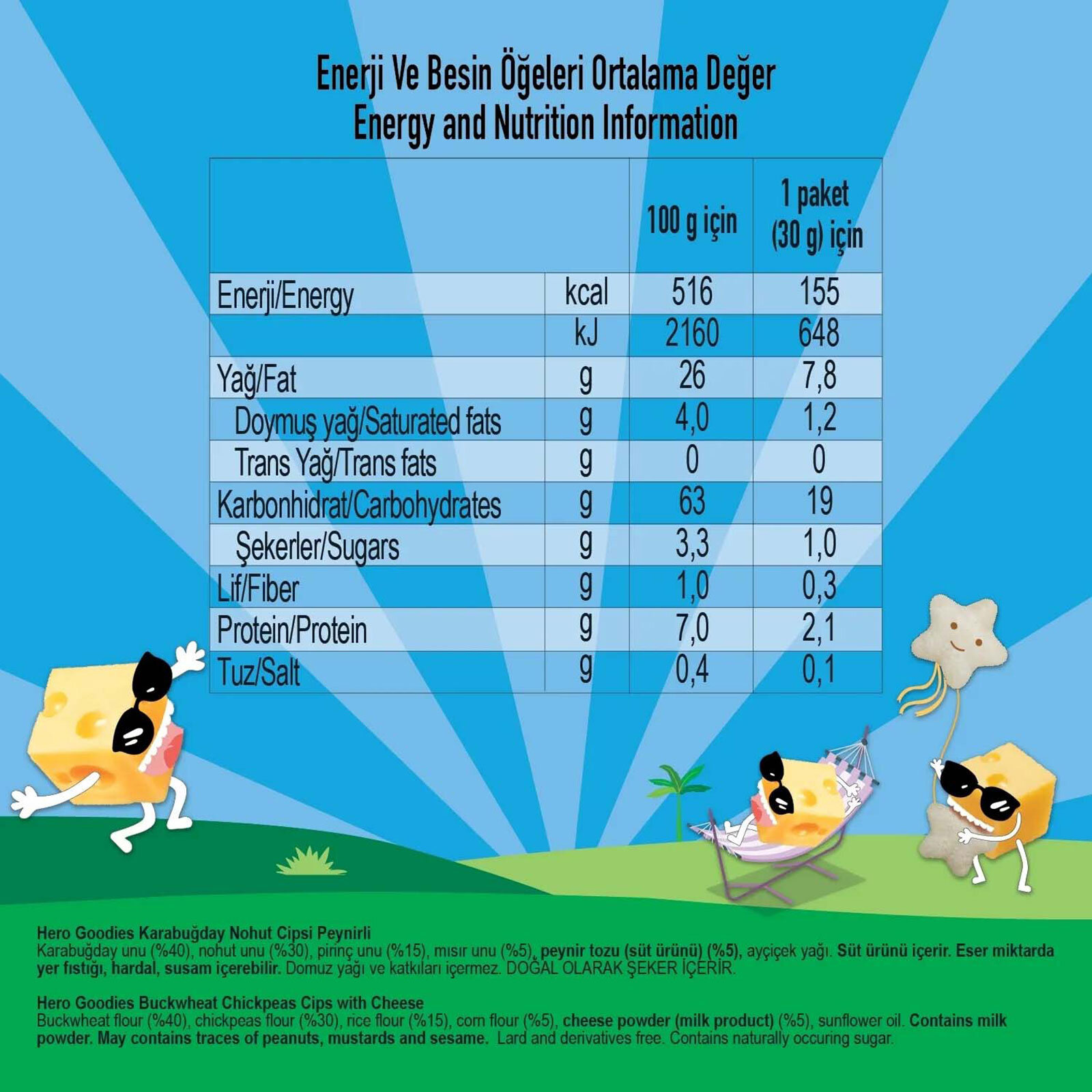 Karabuğdaylı Peynirli Nohut Cips 30 gr Karabuğdaylı Peynirli Nohut Cips 30 gr