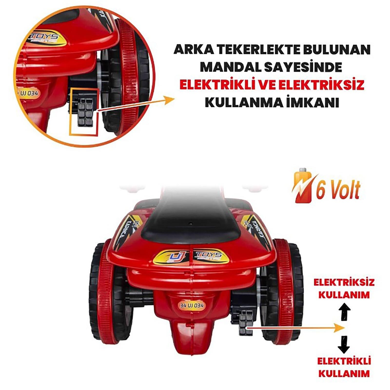 Karınca 6V Akülü ATV Karınca 6V Akülü ATV