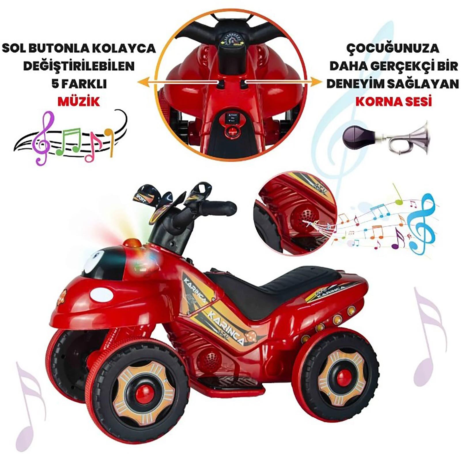 Karınca 6V Akülü ATV Karınca 6V Akülü ATV