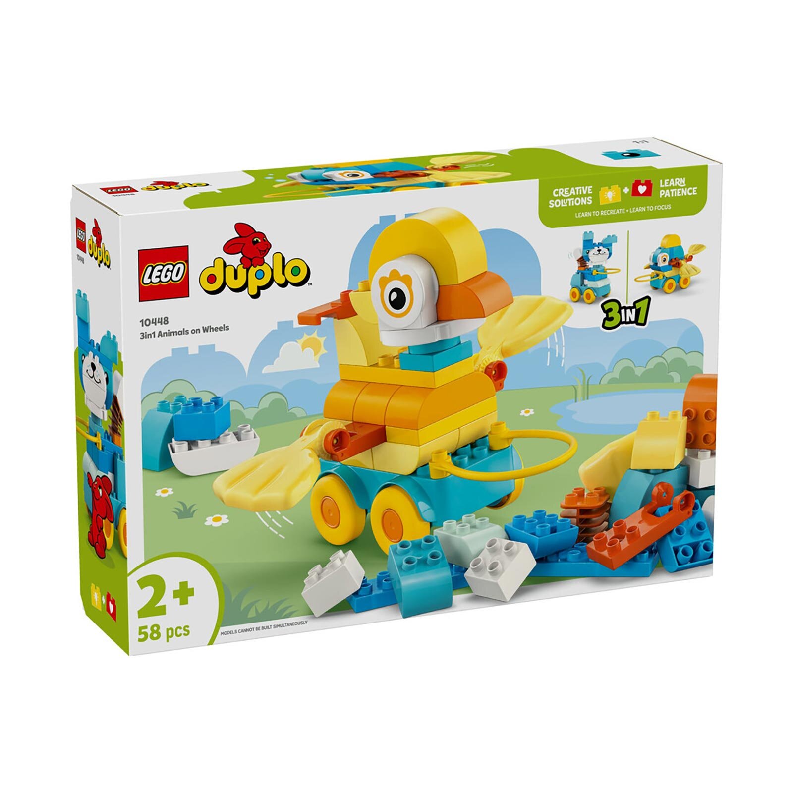 Kasabası 3’ü 1 Arada Tekerlekli Hayvanlar Yaratıcı Oyun için Oyuncak 10448 Kasabası 3’ü 1 Arada Tekerlekli Hayvanlar Yaratıcı Oyun için Oyuncak 10448