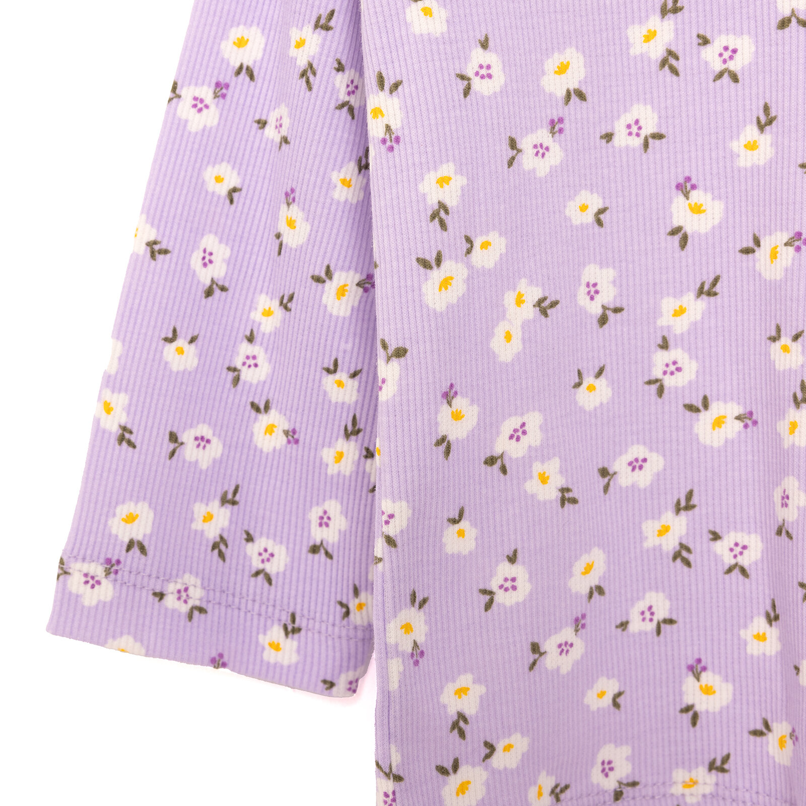 Kaşkorse Çiçek Desen Uzun Kol Pijama Takımı