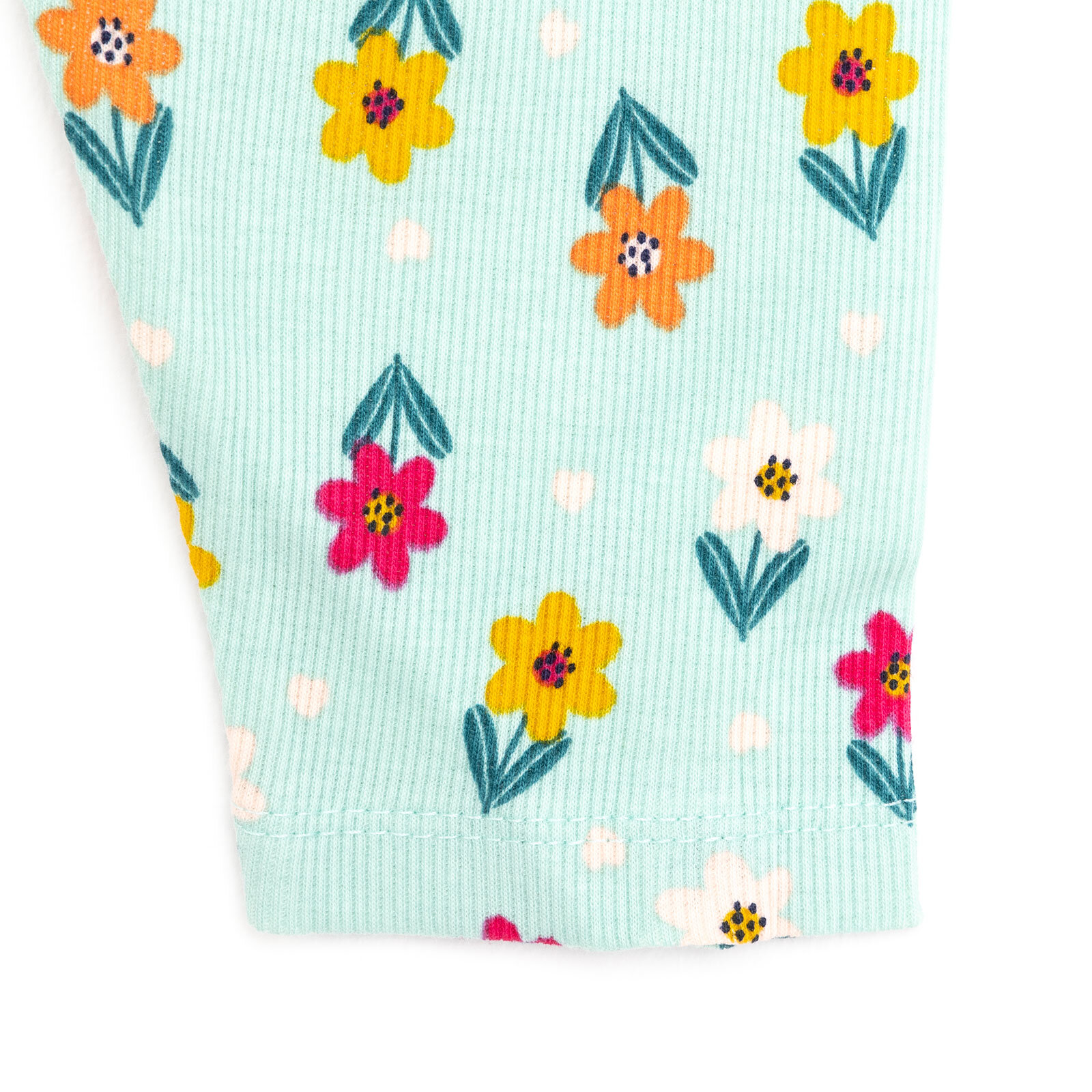 Kız Bebek Pijama Takım Kaşkorse Çiçek Desenli Bisiklet Yaka Uzun Kollu Mint Kız Bebek Pijama Takım Kaşkorse Çiçek Desenli Bisiklet Yaka Uzun Kollu Mint