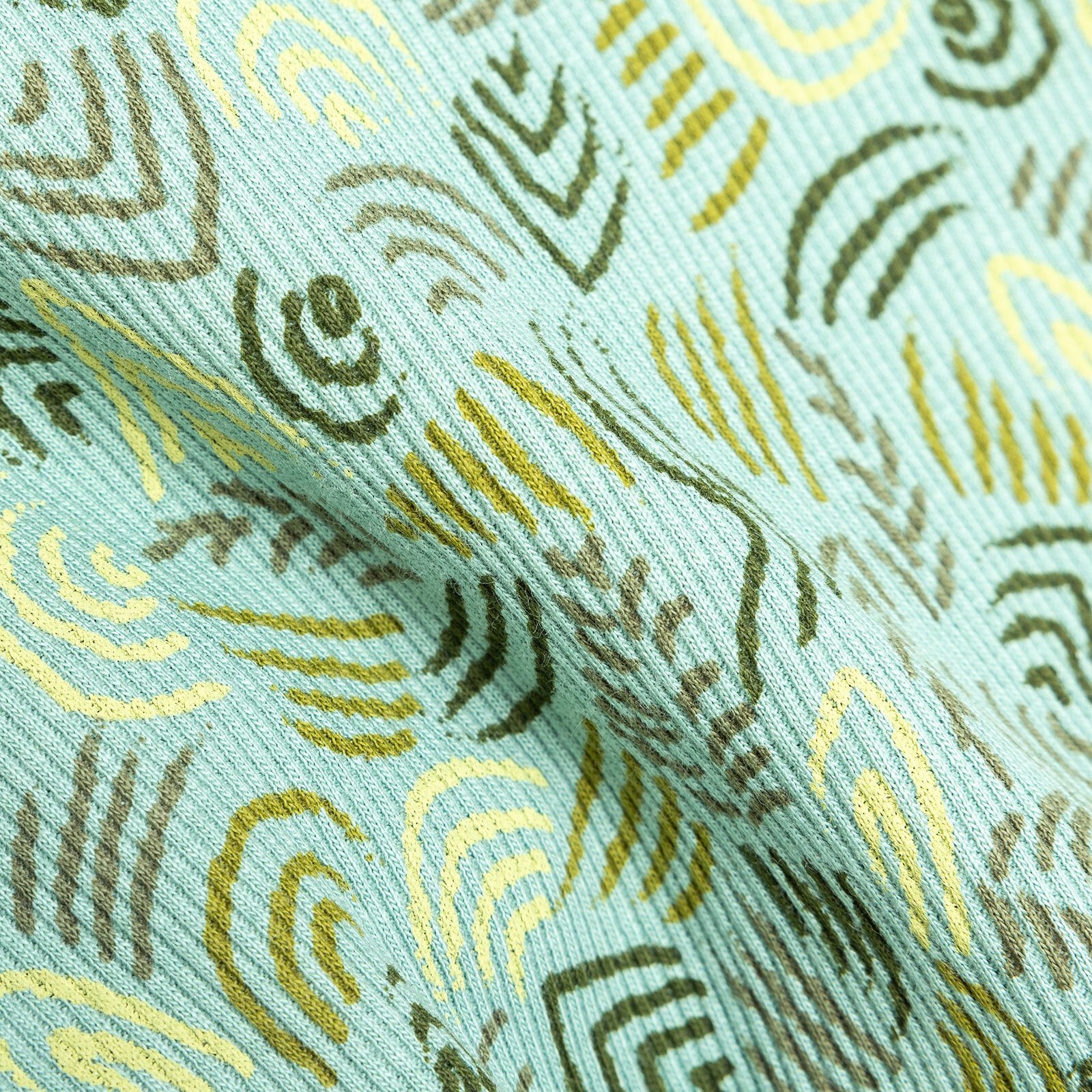 Erkek Bebek Pijama Takım Kaşkorse Karışık Desenli Bisiklet Yaka Uzun Kol Koyu Yeşil