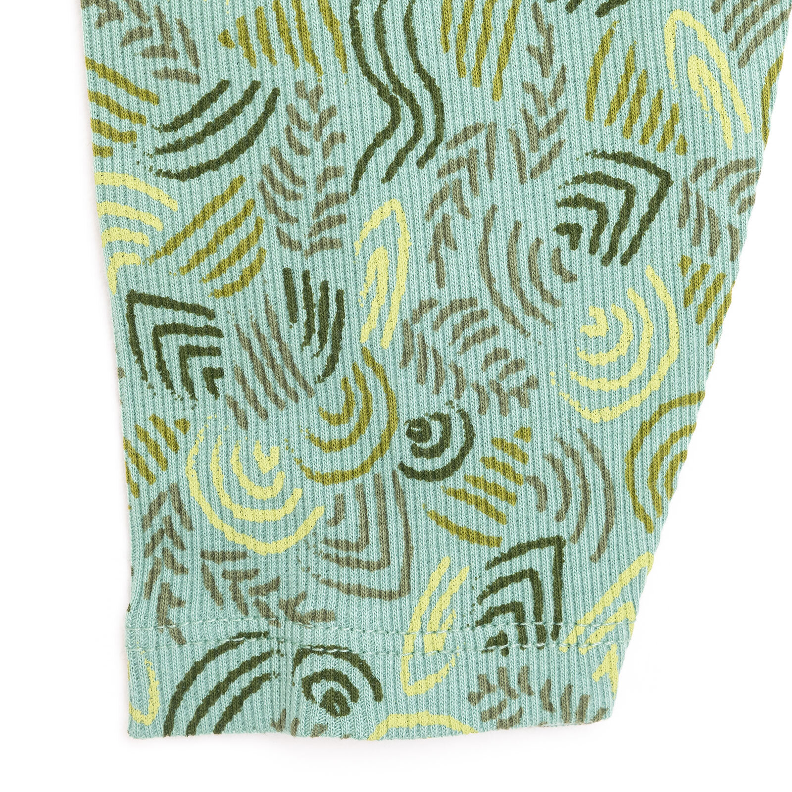 Erkek Bebek Pijama Takım Kaşkorse Karışık Desenli Bisiklet Yaka Uzun Kol Koyu Yeşil