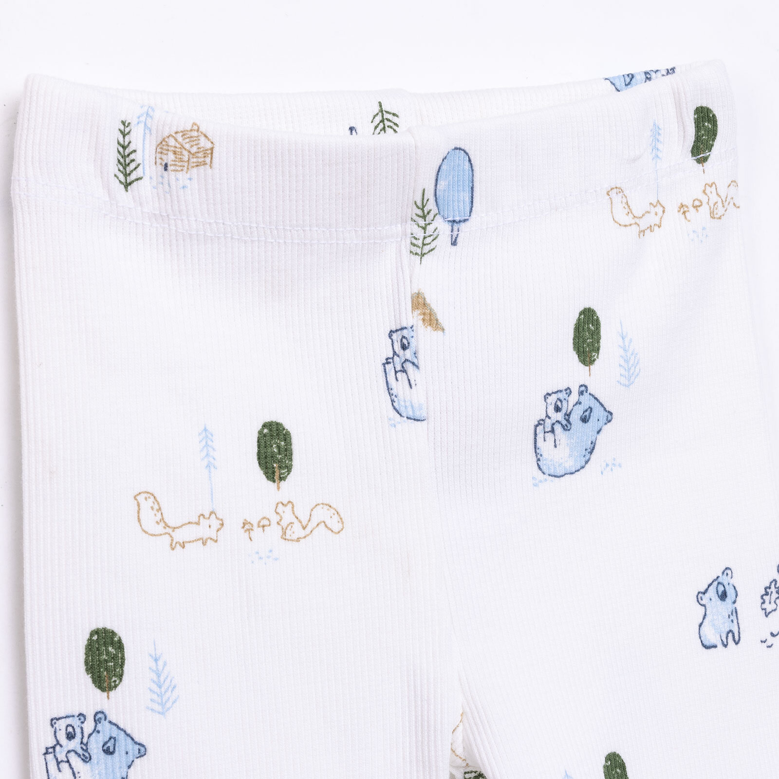 Erkek Bebek Pijama Takım Kaşkorse Koola Desen Bisiklet Yaka Uzun Kol Ekru