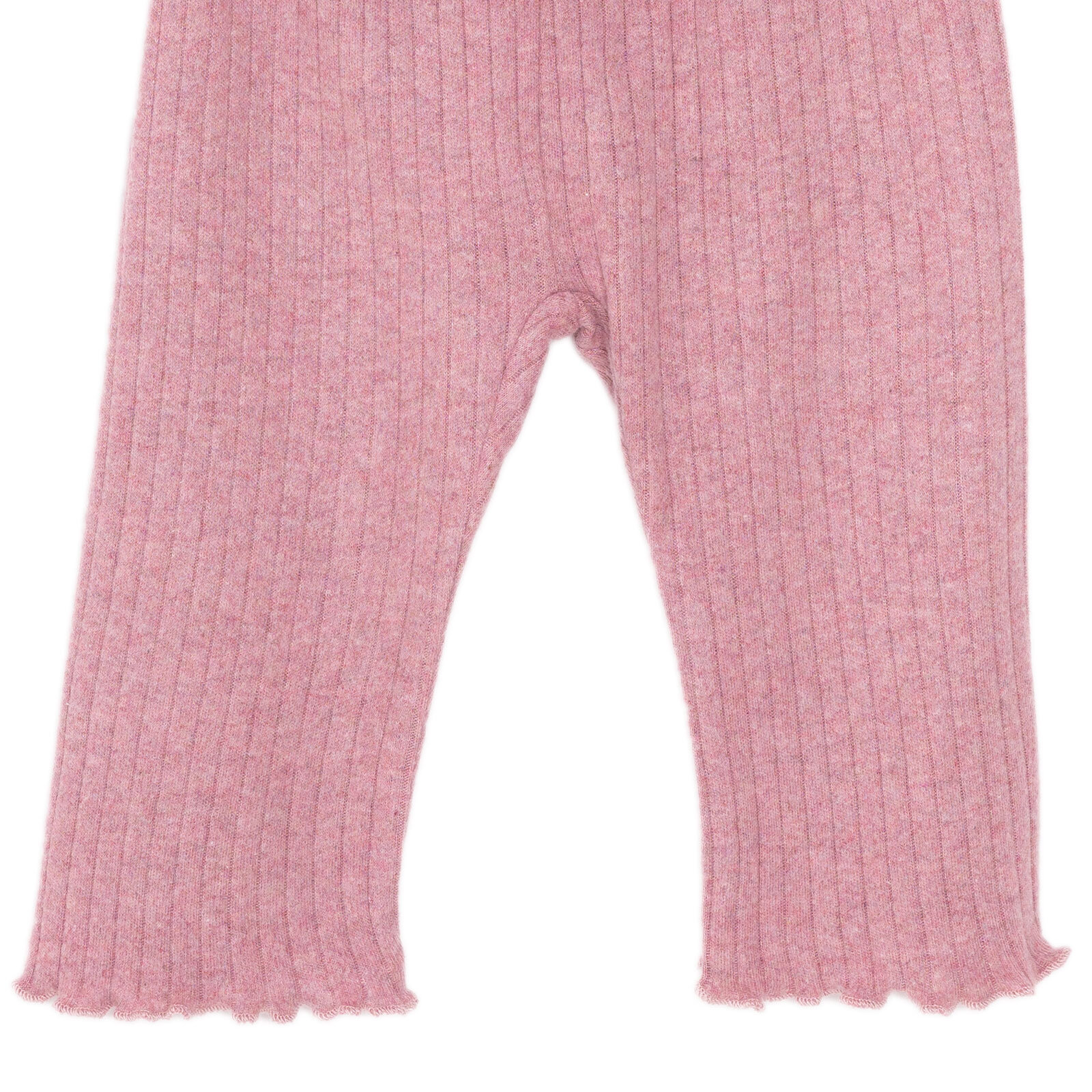 Kız Bebek Pijama Takım Kaşkorse Bisiklet Yaka Uzun Kol Açık Kırmızı