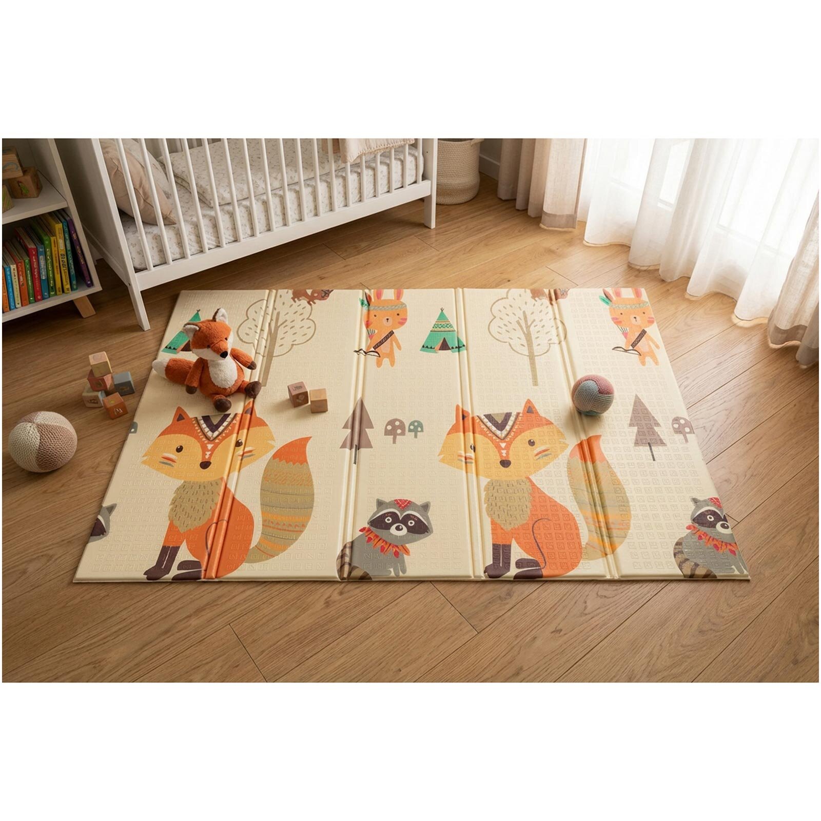 Katlanabilir Çift Taraflı Premium Oyun Matı - Halısı 150x200cm