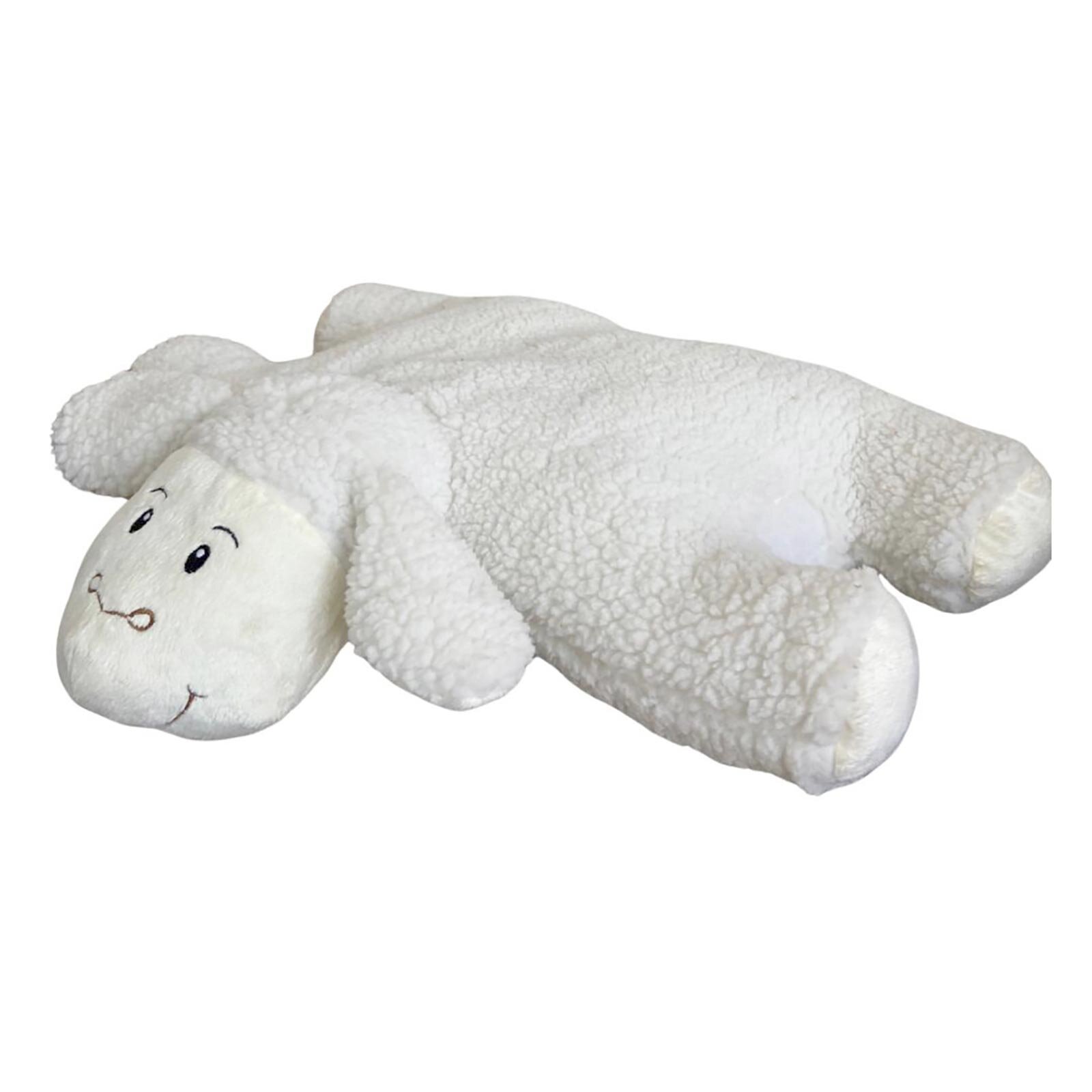 Katlanabilir Kuzu Oyuncak Yastık, Ekru, 30x35 Katlanabilir Kuzu Oyuncak Yastık, Ekru, 30x35