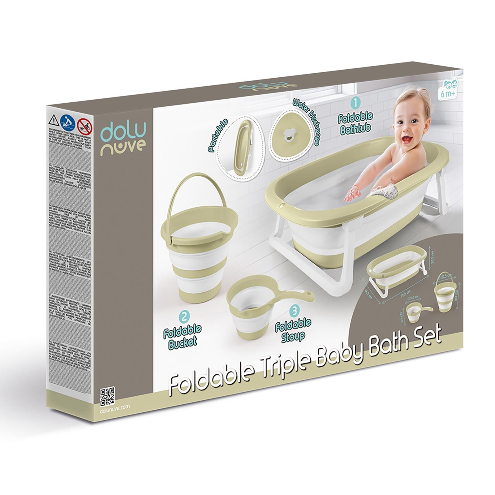 Katlanabilir Üçlü Set Yeşil