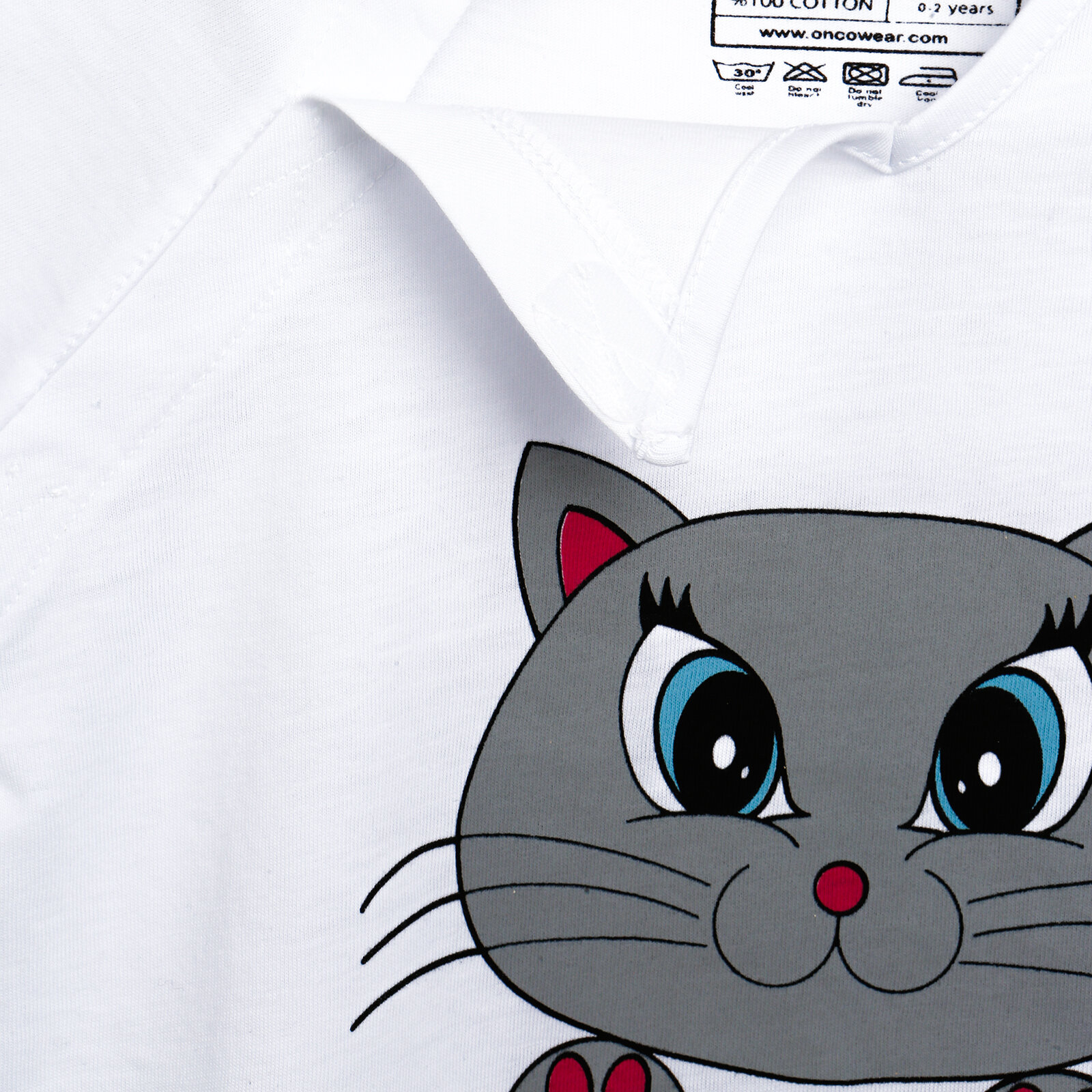 Kemoterapi ve Bakım Giyimi T-shirt Kedi
