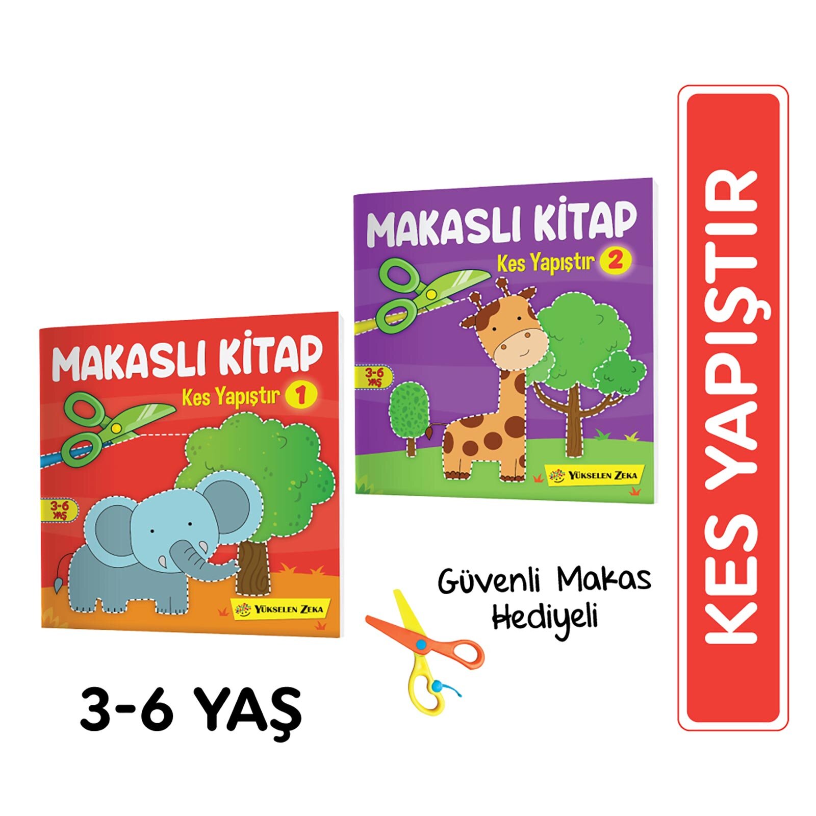 Kes Yapıştır - Makaslı Kitap Seti (Makas Hediyeli)
