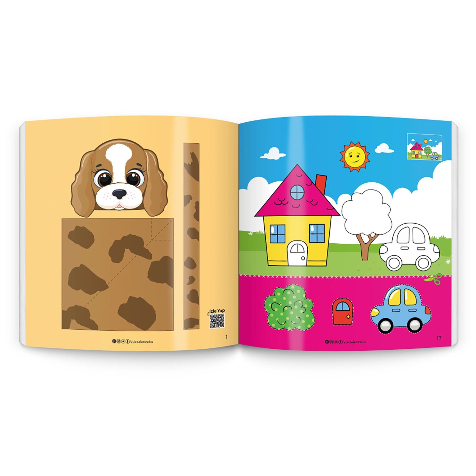 Kes Yapıştır - Makaslı Kitap Seti (Makas Hediyeli)