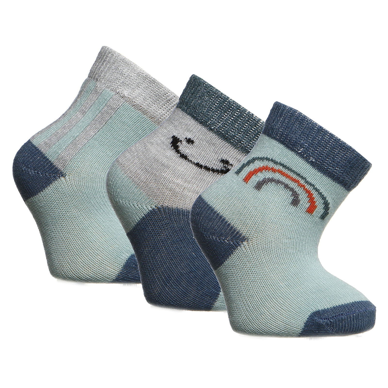 Kidaxi İnternete Özel 3lü Soket Çorap Erkek Bebek Erkek Bebek