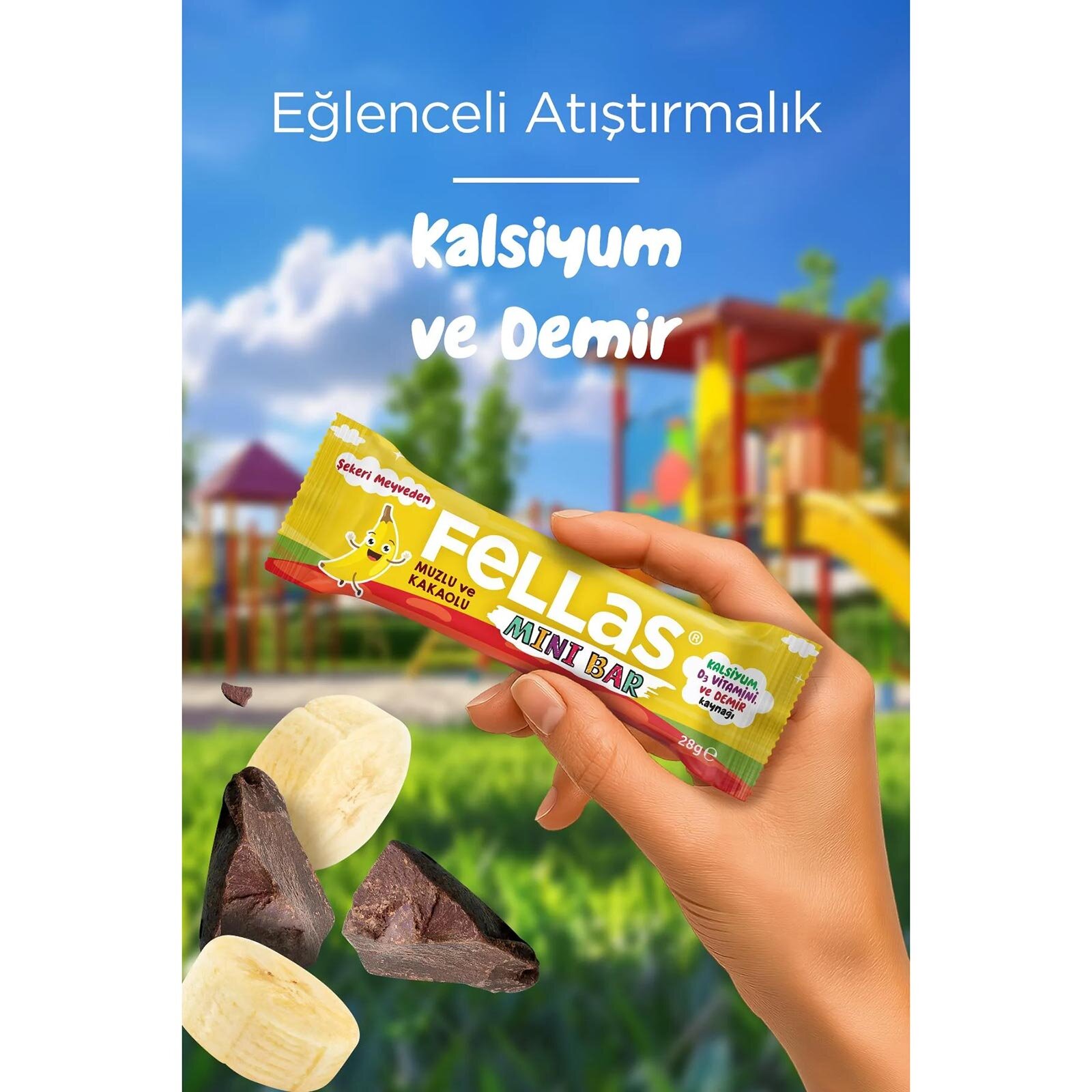 Kids Bar - Muz ve Kakao 28 g