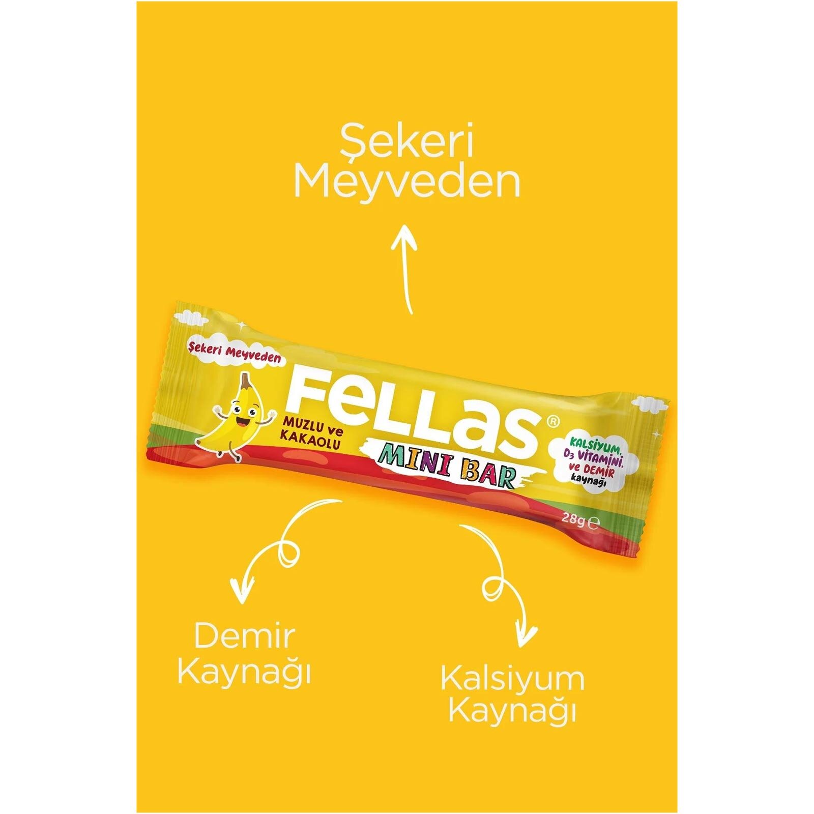 Kids Bar - Muz ve Kakao 28 g