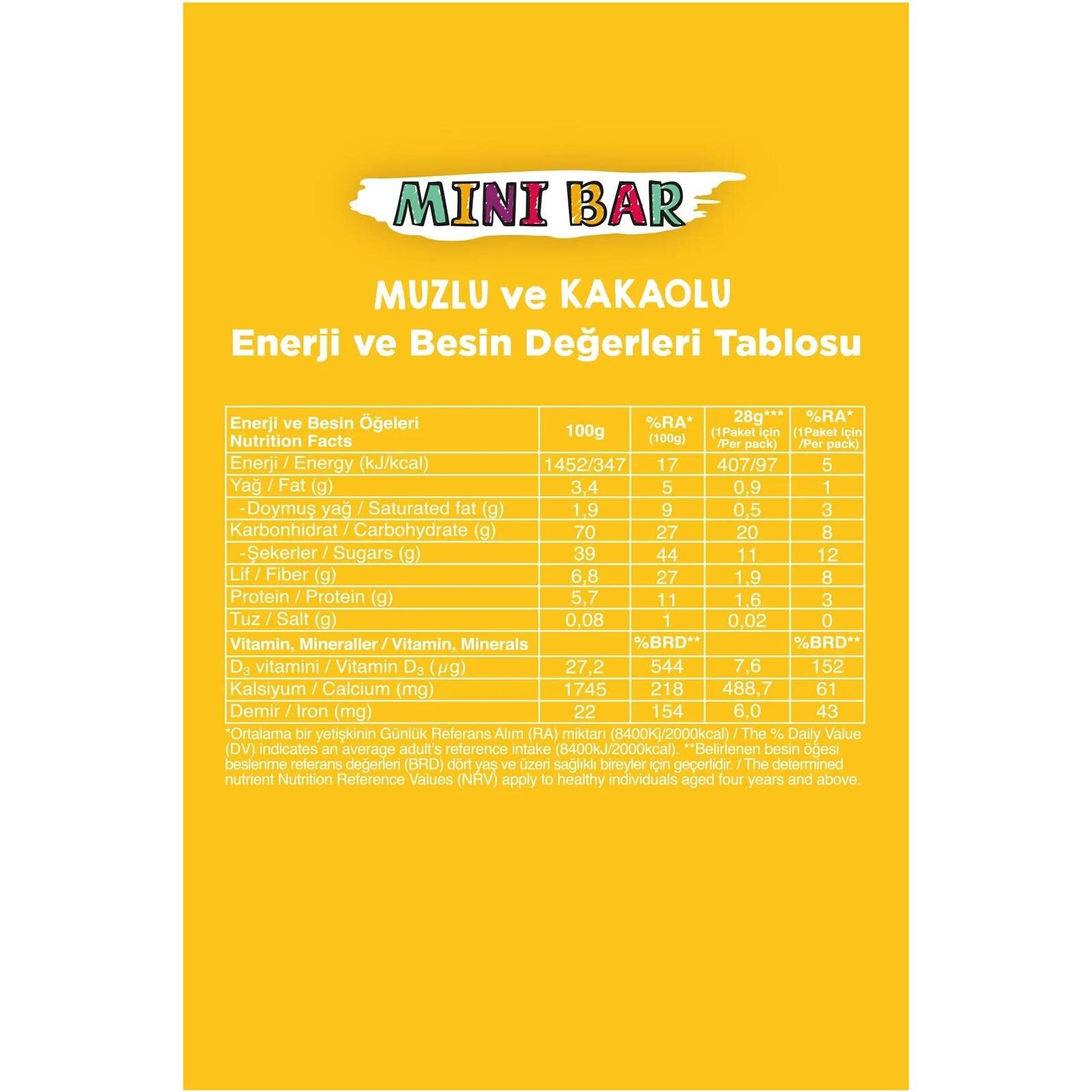 Kids Bar - Muz ve Kakao 28 g