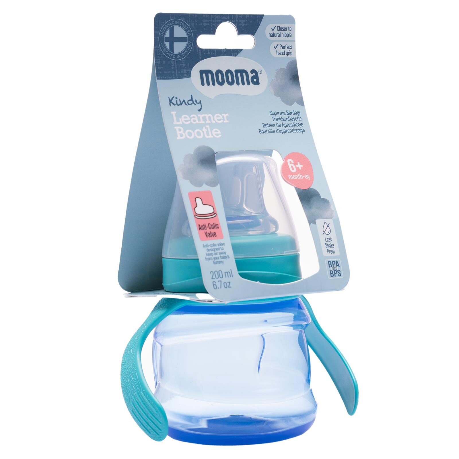 Kindy Alıştırma Bardağı 200 Ml 6+ Ay Su Mavisi